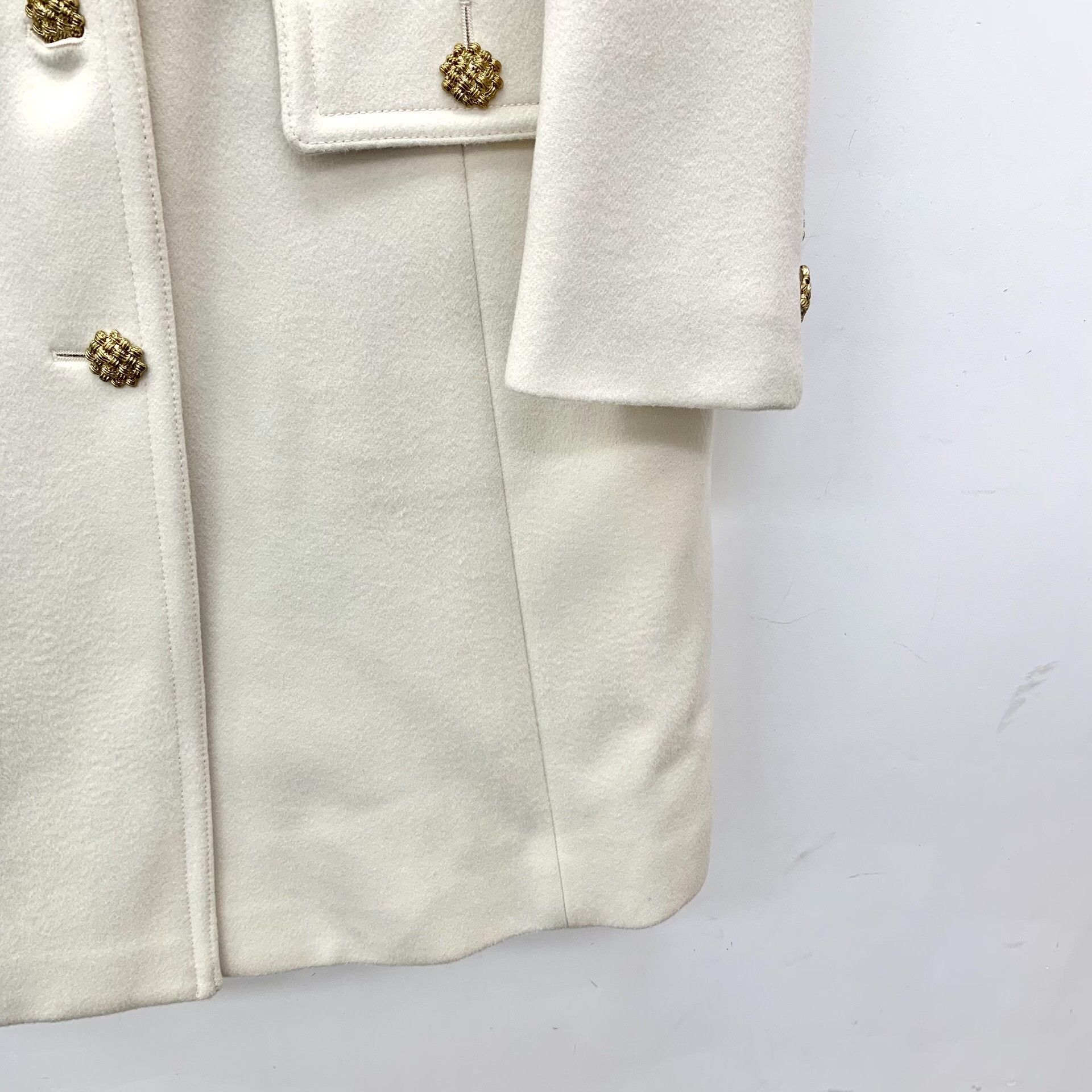 Gucci Gucci White Wool Double G Embroidery Coat Size US L / EU 52-54 / 3 - 4 Thumbnail