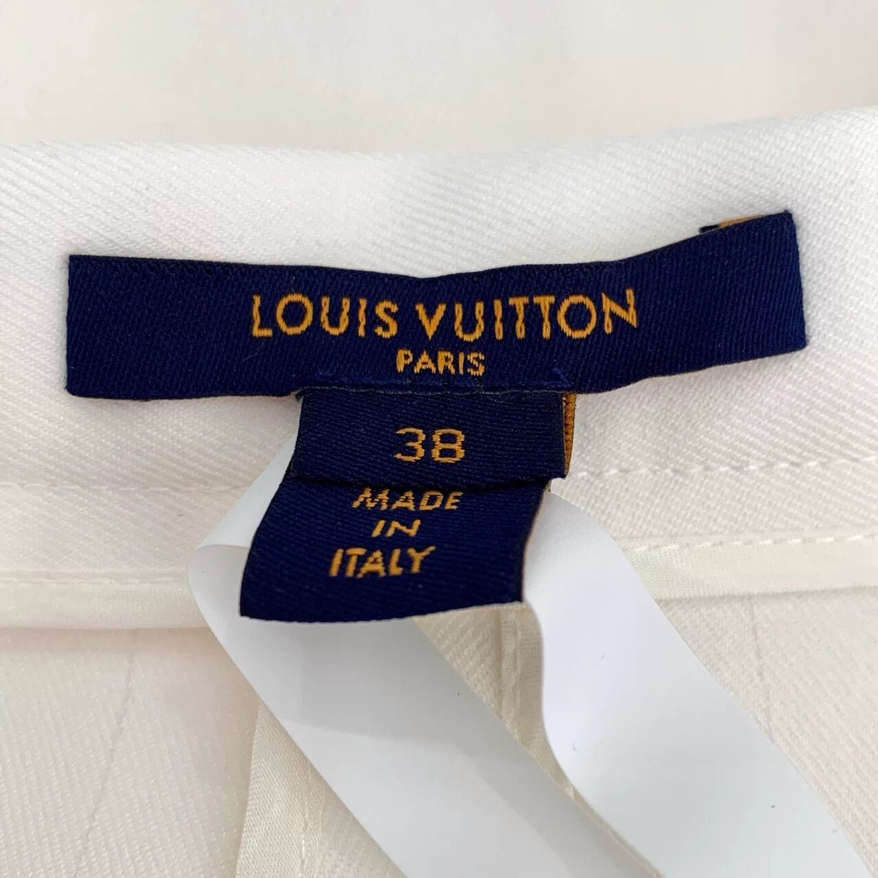 Louis Vuitton Louis Vuitton Logo Silk Blend White Pleated Skirt Size 38" / US 16 / IT 52 - 6 Thumbnail