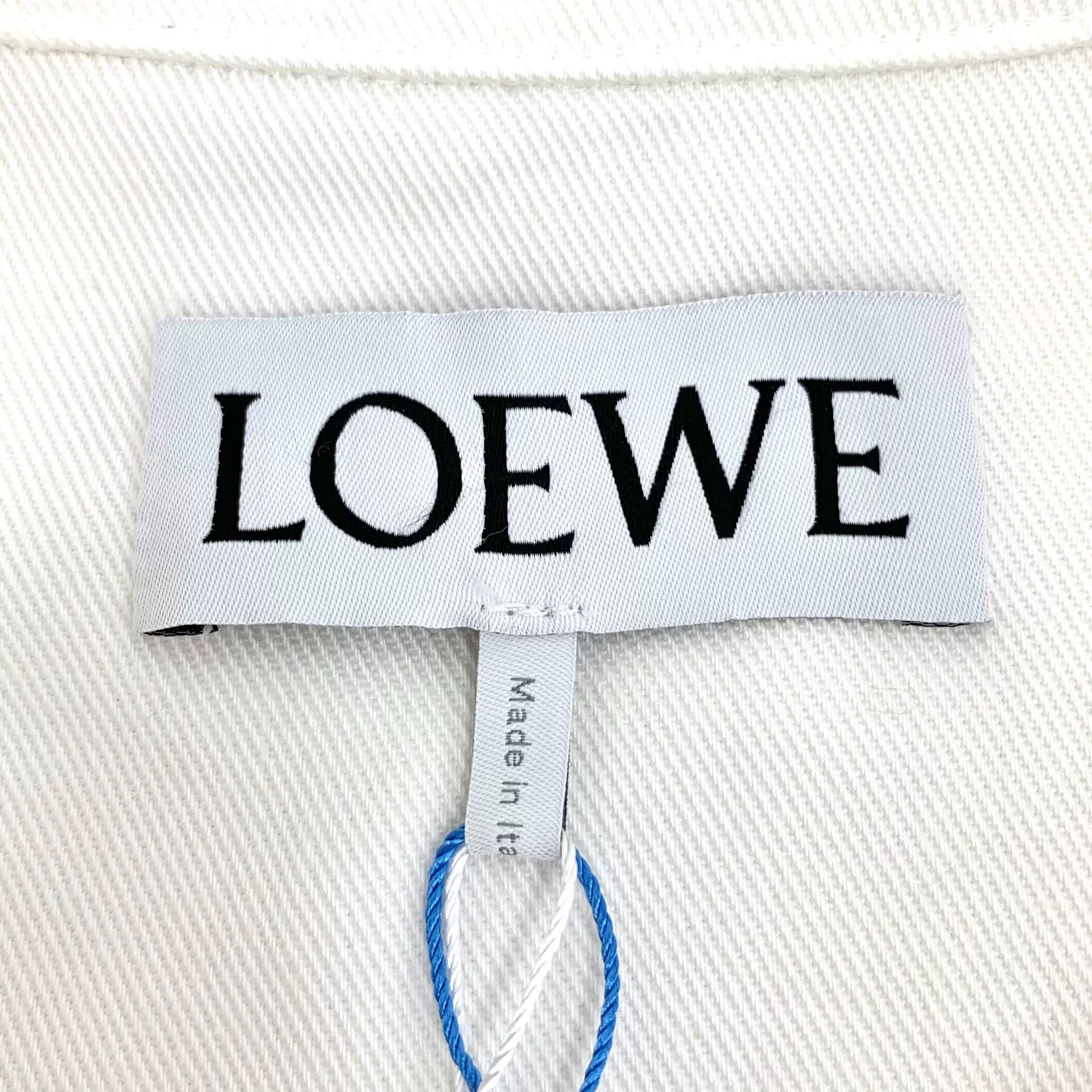 Loewe Loewe White Logo Cotton Shirt Size XXS / US 00 / IT 34 - 6 Thumbnail