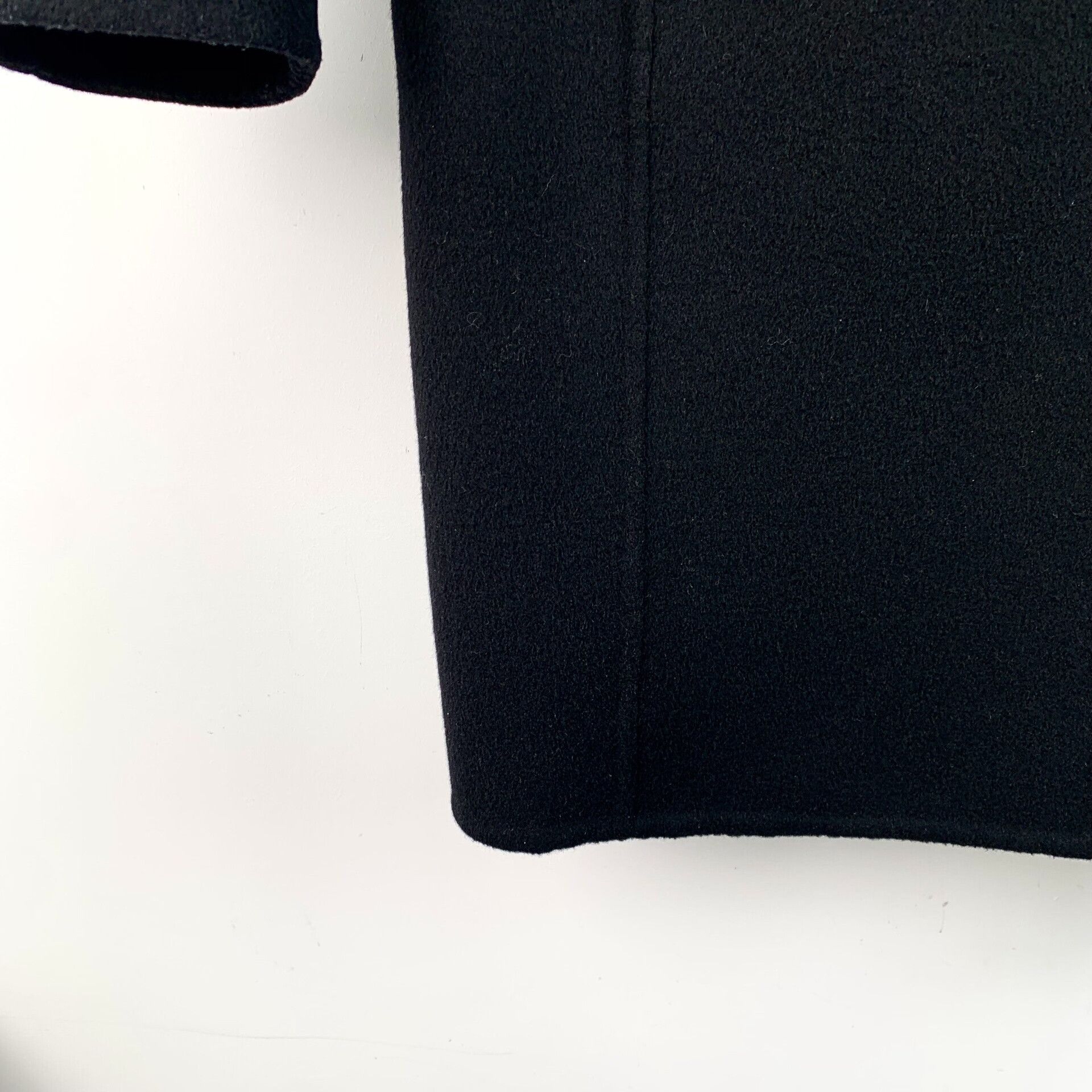Acne Studios Acne Studios Black Wool Lapel Coat Size XXS / US 00 / IT 34 - 4 Thumbnail