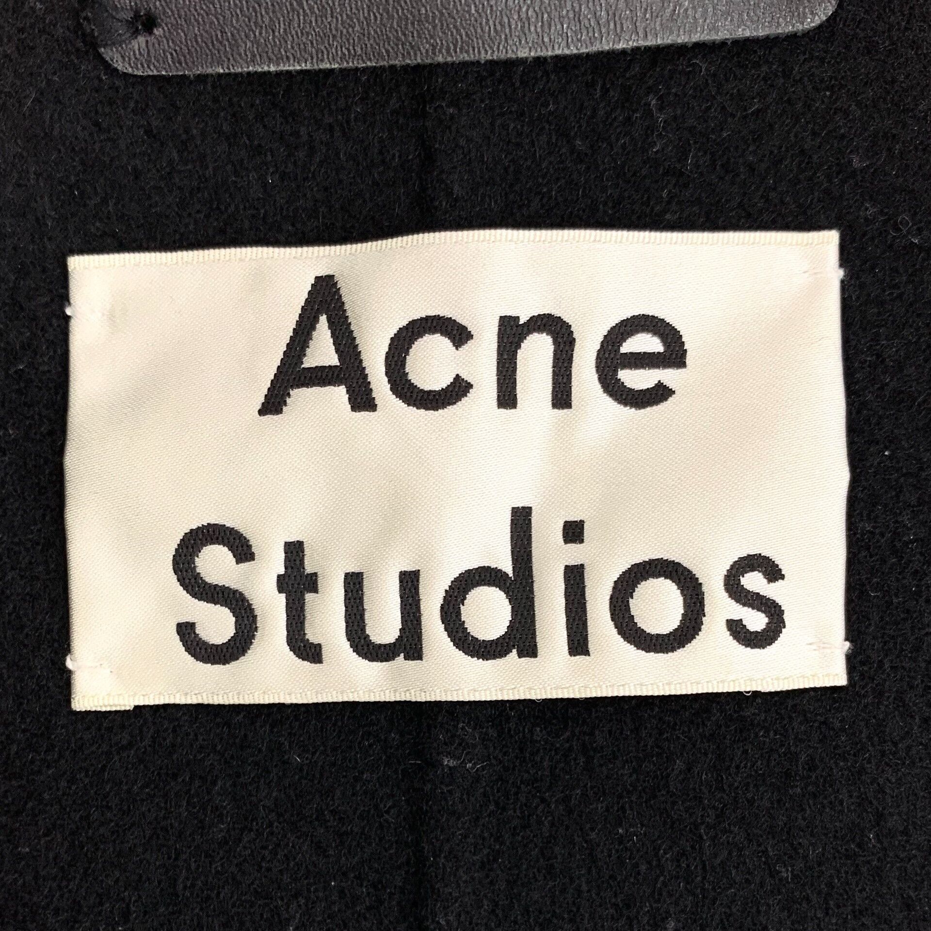 Acne Studios Acne Studios Black Wool Lapel Coat Size XXS / US 00 / IT 34 - 5 Thumbnail