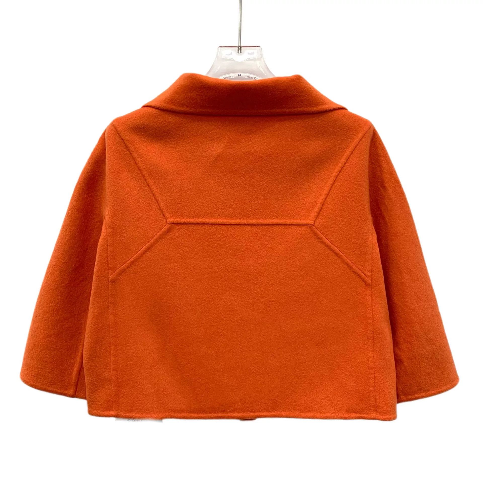 Dior Dior Orange Cashmere Single-Breasted Coat Size S / US 4 / IT 40 - 2 Thumbnail