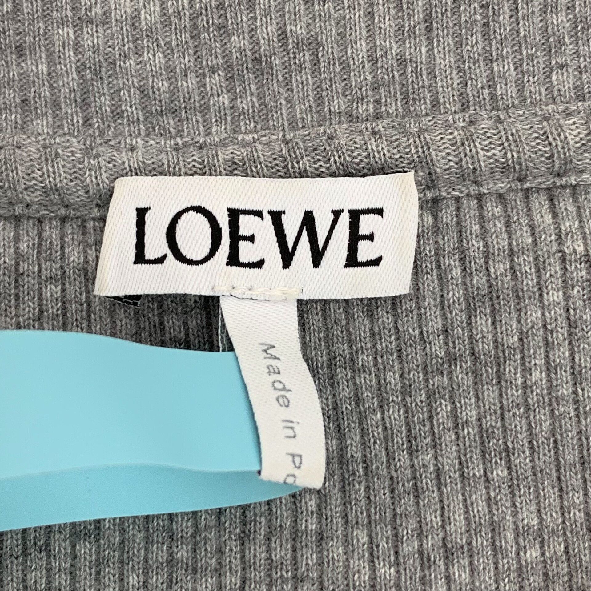 Loewe Loewe 24 Gray Logo Embroidered Cotton Sweater Size S / US 4 / IT 40 - 5 Thumbnail