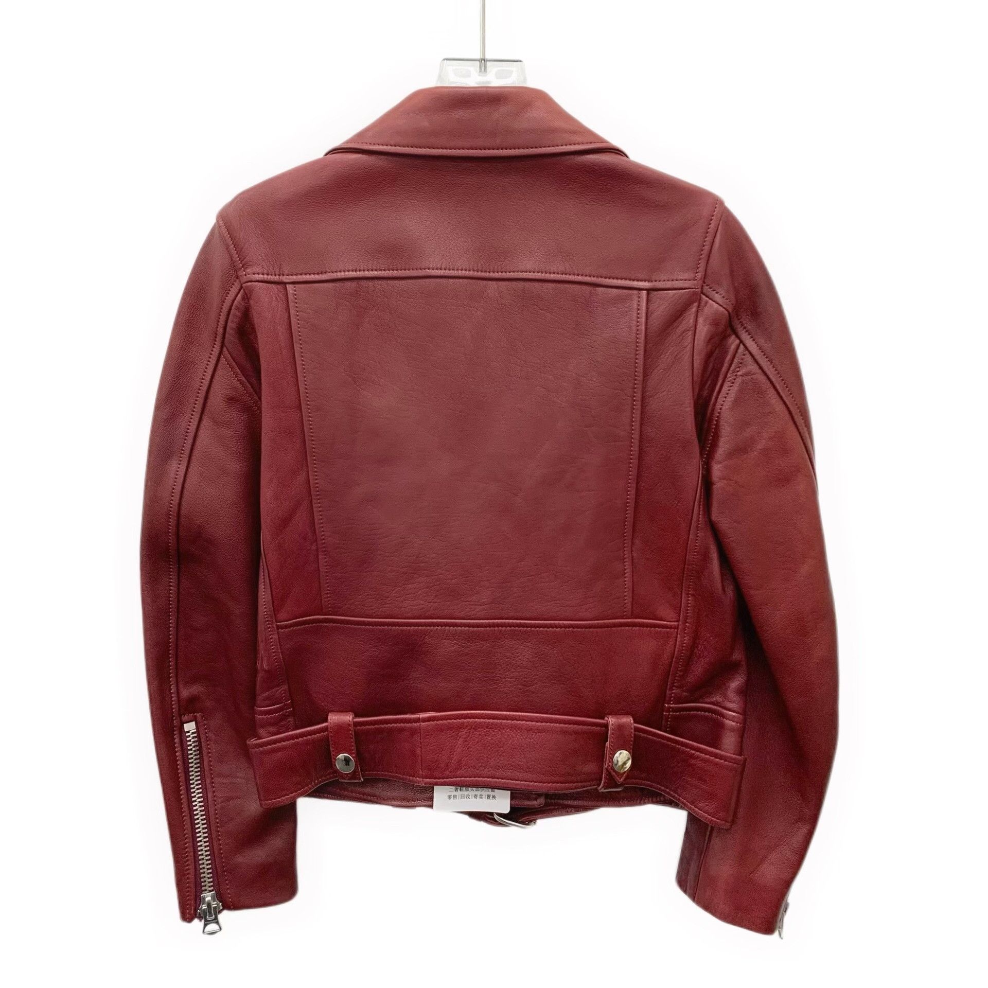 Acne Studios Acne Studios Red Leather Jacket Size XS / US 0-2 / IT 36-38 - 2 Thumbnail