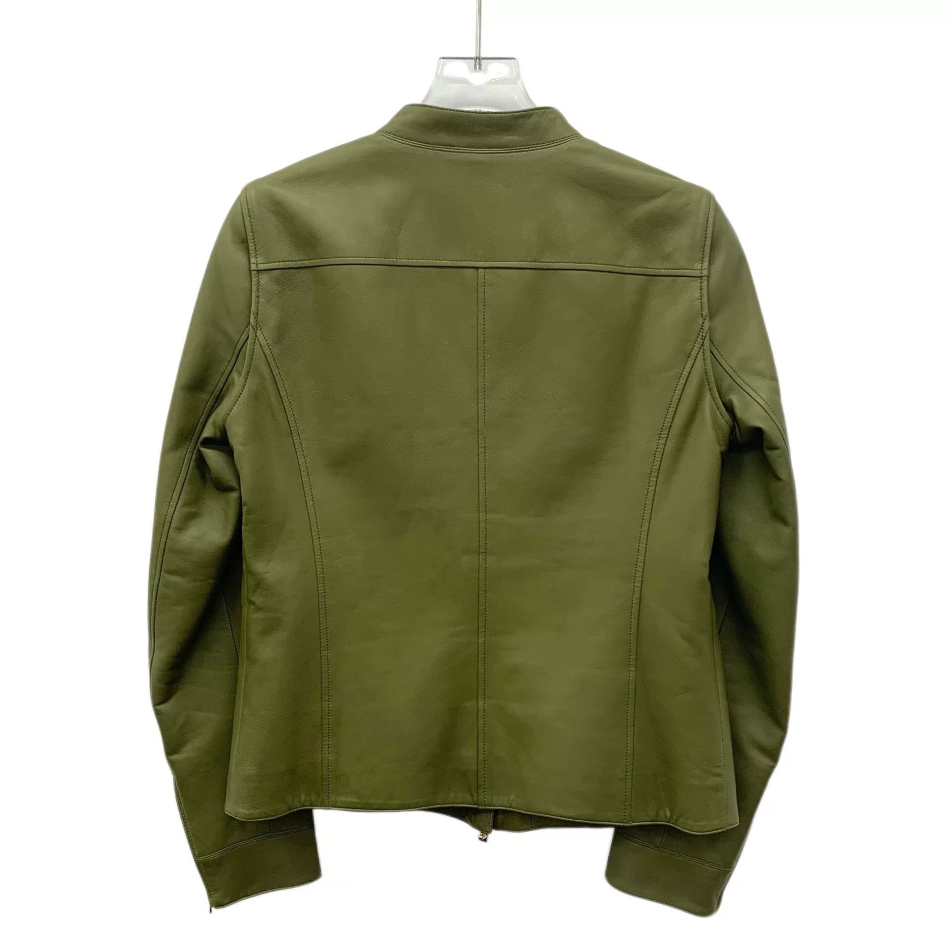 Loro Piana Loro Piana Green Lambskin Leather Jacket Size S / US 4 / IT 40 - 2 Thumbnail