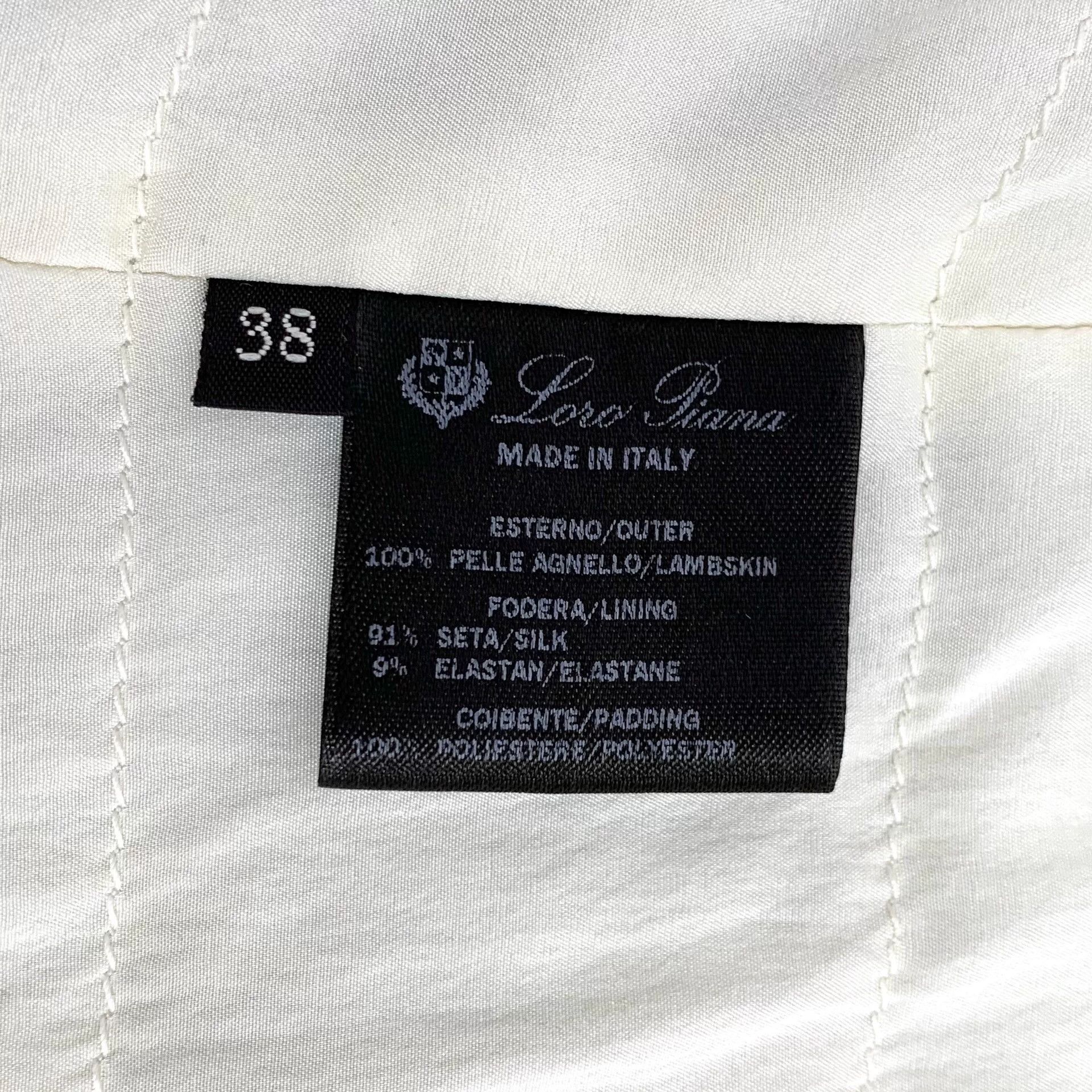 Loro Piana Loro Piana Green Lambskin Leather Jacket Size S / US 4 / IT 40 - 6 Thumbnail