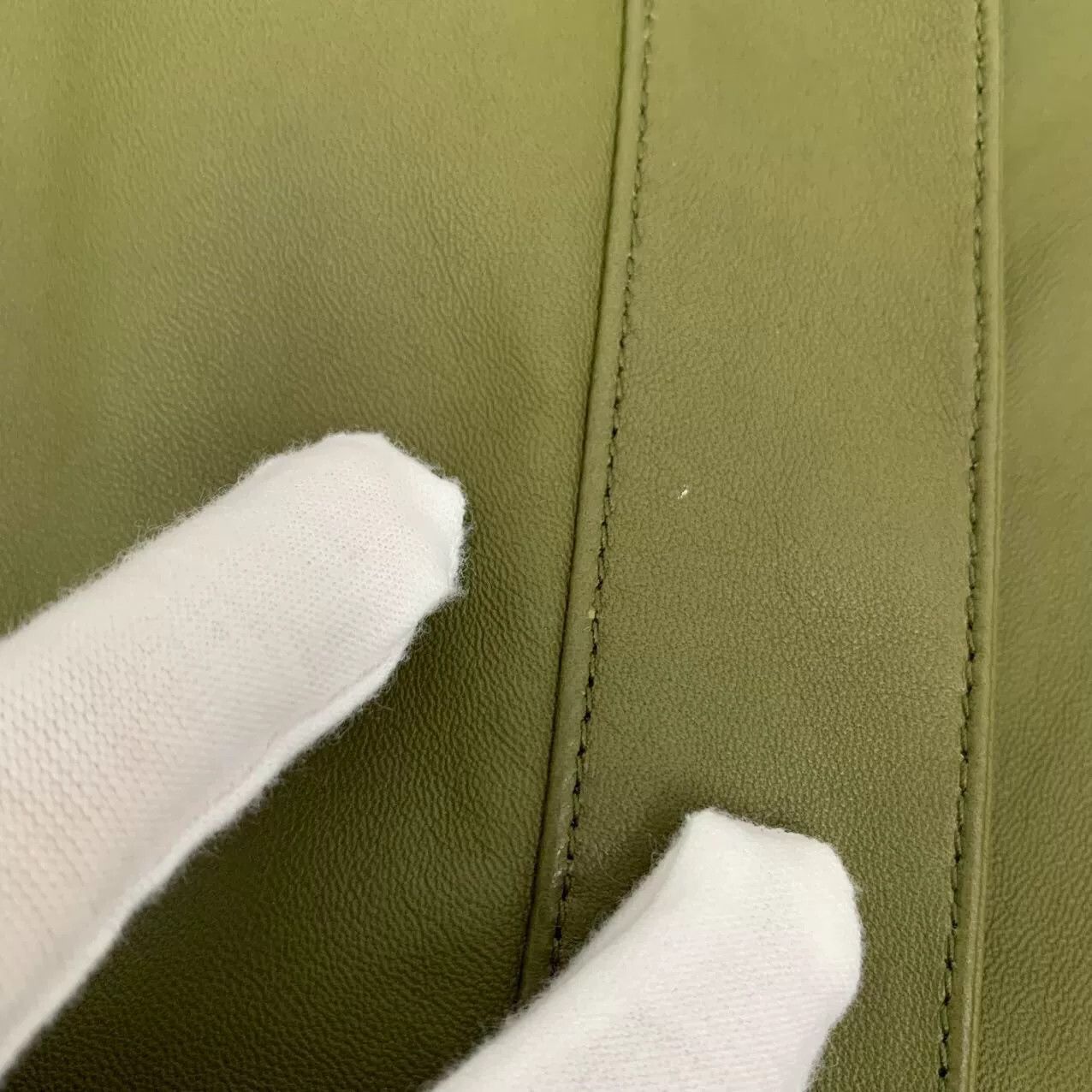 Loro Piana Loro Piana Green Lambskin Leather Jacket Size S / US 4 / IT 40 - 7 Thumbnail
