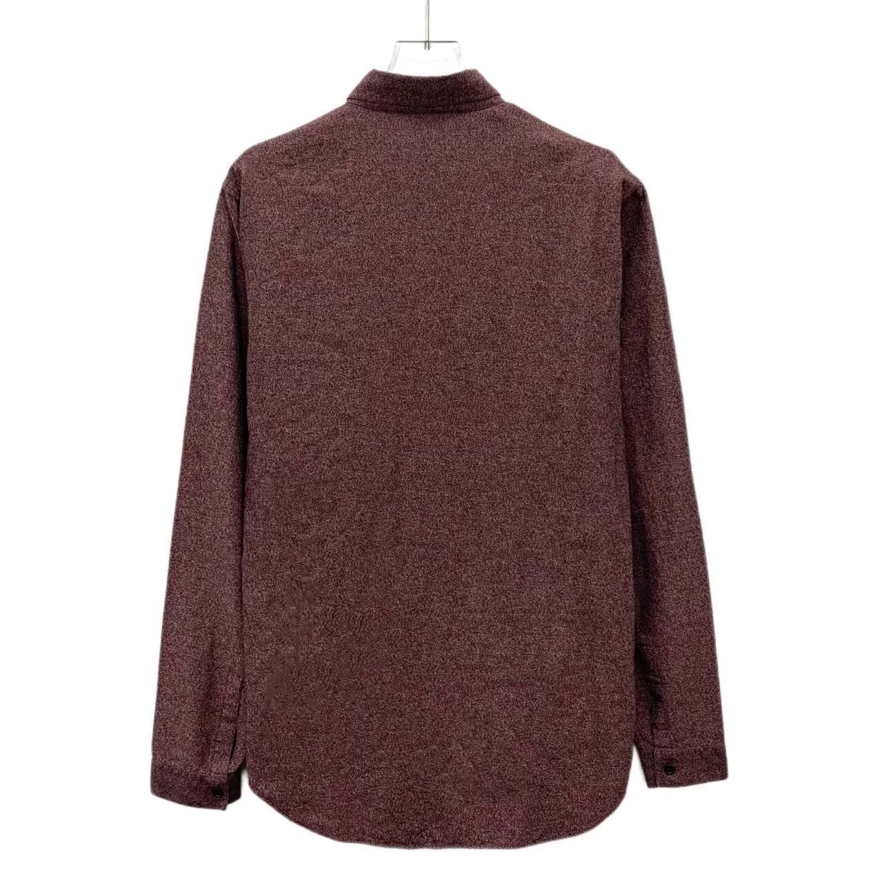 Dior Dior Burgundy Cotton Collared Long-Sleeve Shirt Size US S / EU 44-46 / 1 - 2 Thumbnail