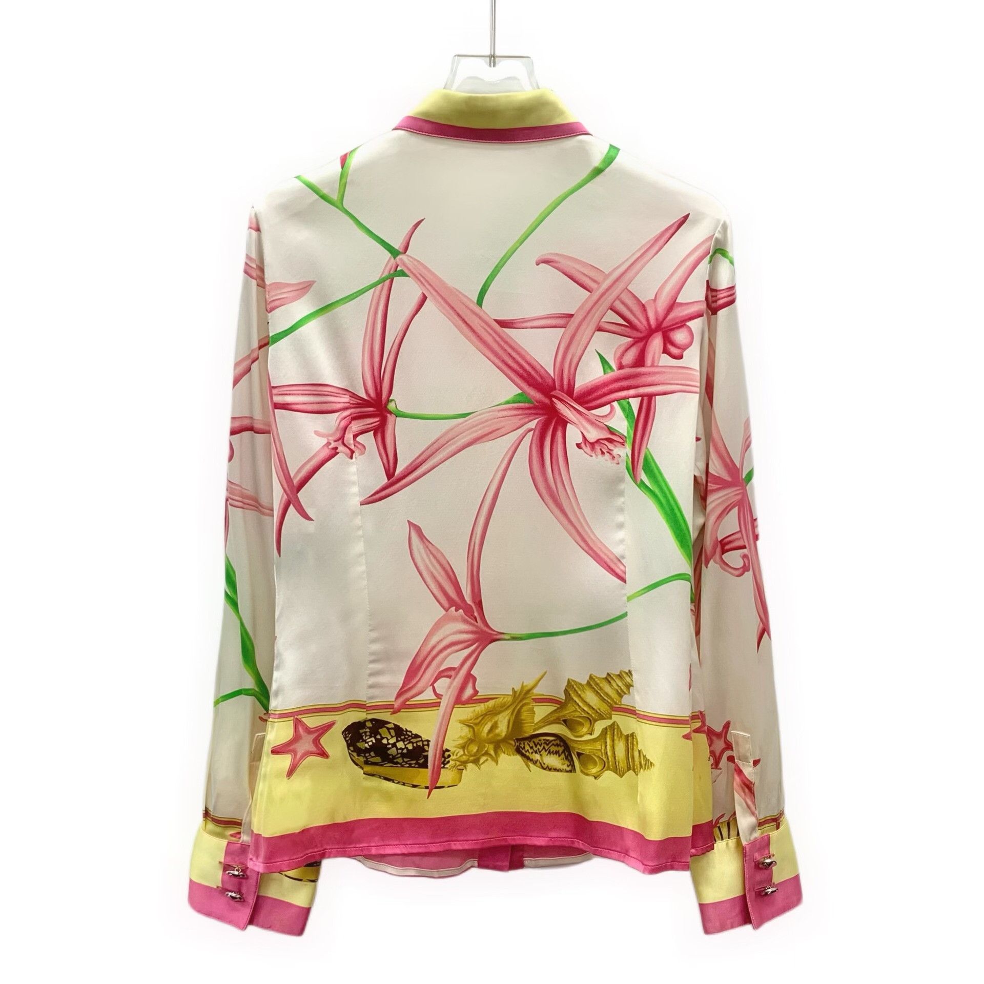 Versace Versace Starfish Shell Print Silk Shirt Size S / US 4 / IT 40 - 2 Thumbnail