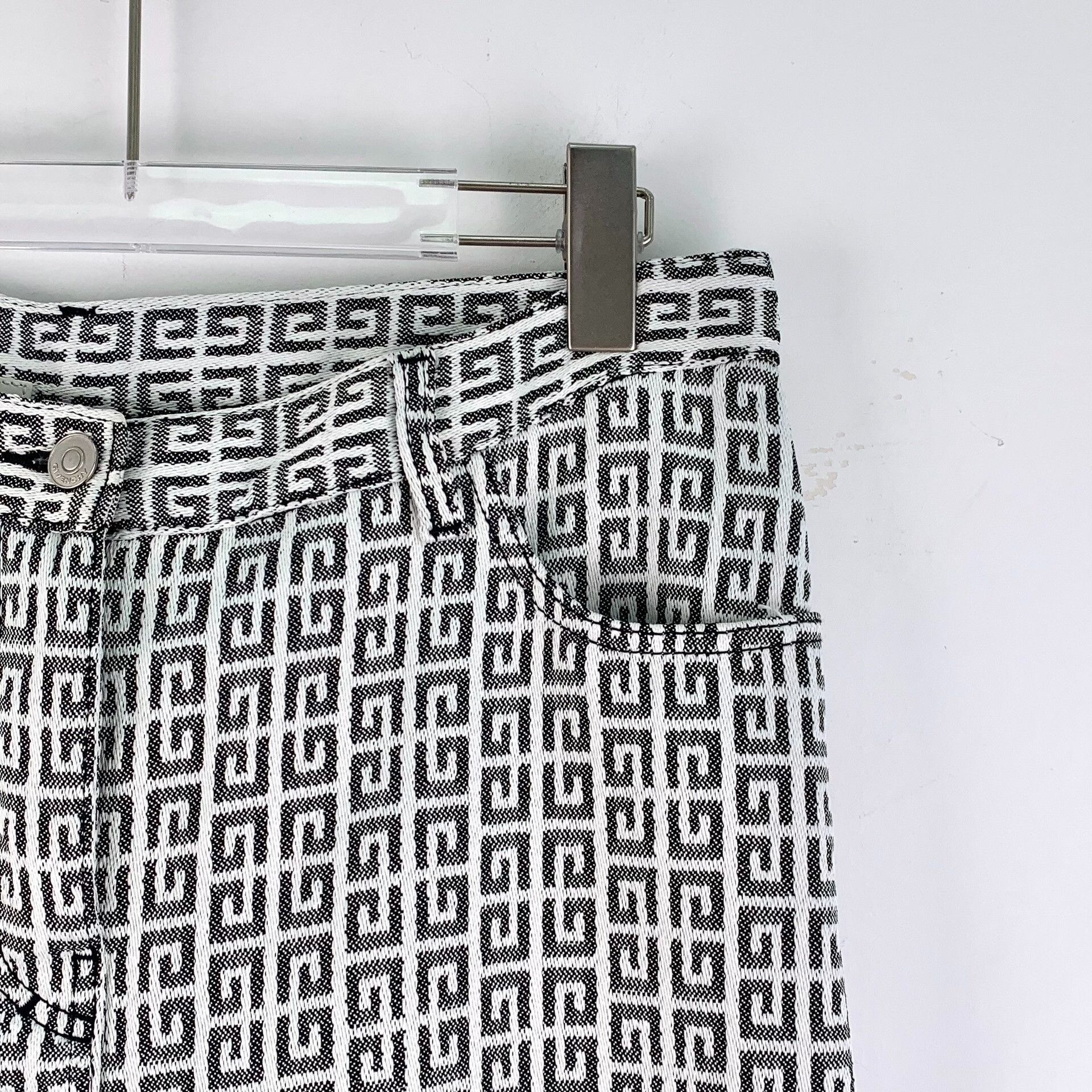 Givenchy Givenchy Logo Print Cotton Casual Pants Size 28" / US 6 / IT 42 - 3 Thumbnail