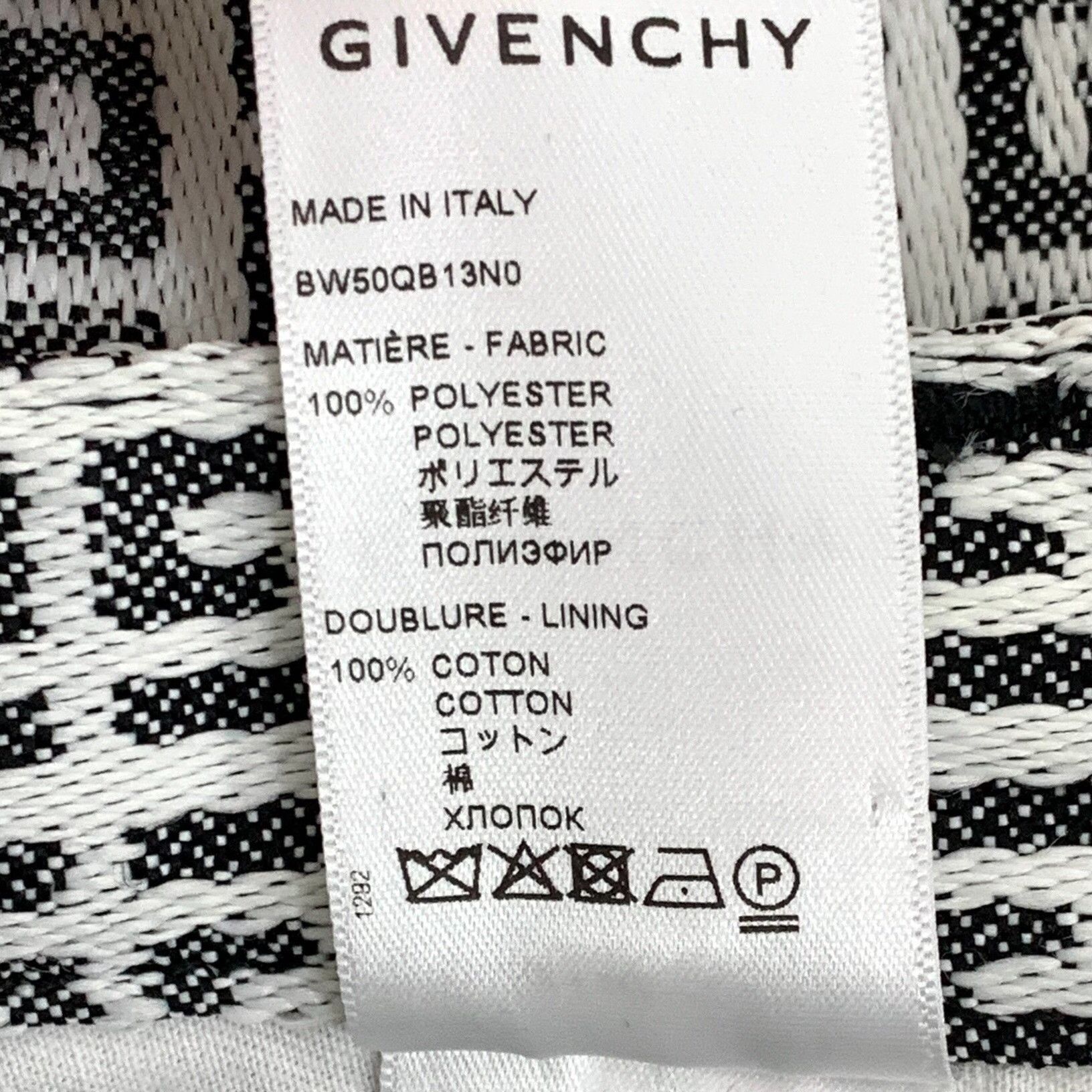 Givenchy Givenchy Logo Print Cotton Casual Pants Size 28" / US 6 / IT 42 - 8 Thumbnail