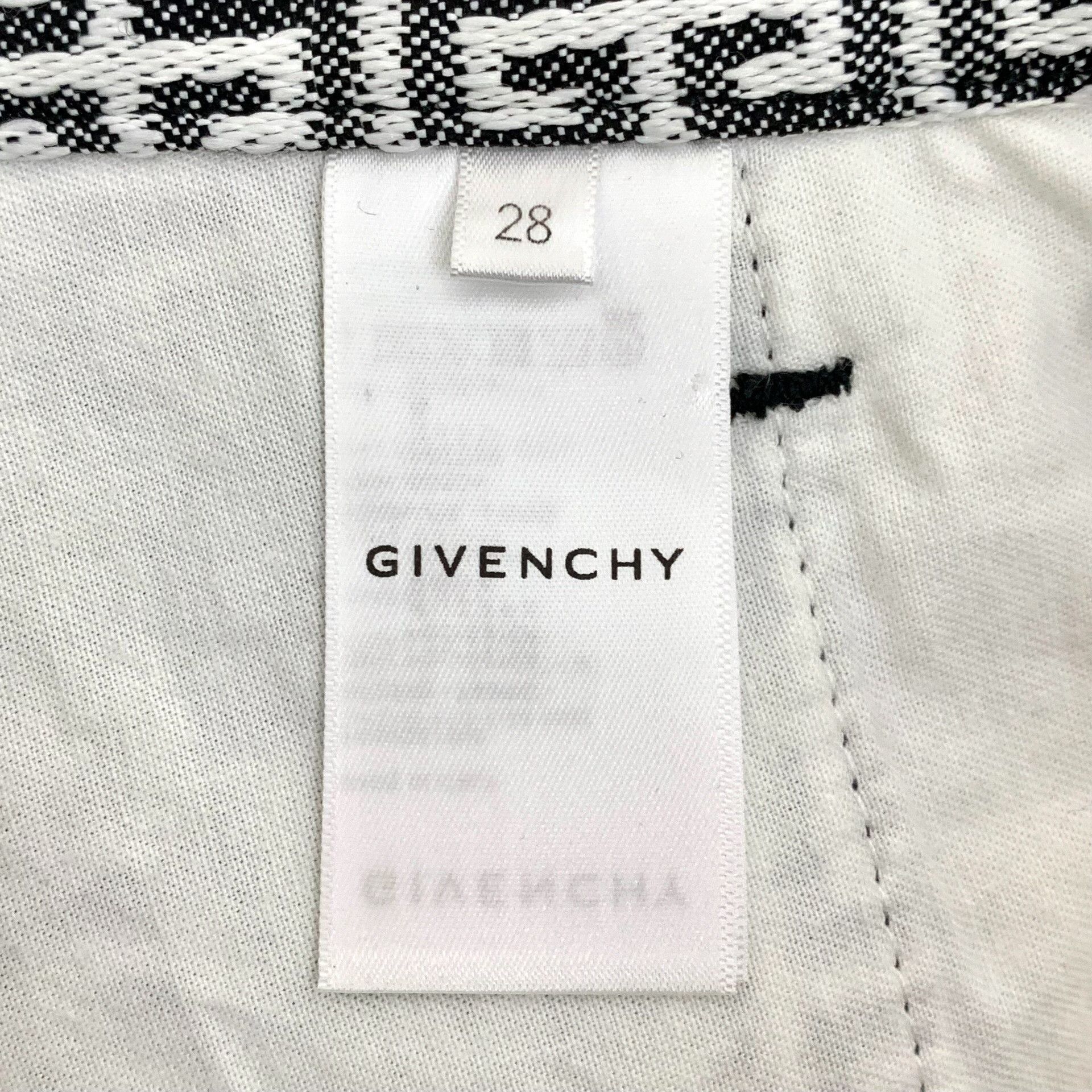 Givenchy Givenchy Logo Print Cotton Casual Pants Size 28" / US 6 / IT 42 - 7 Thumbnail