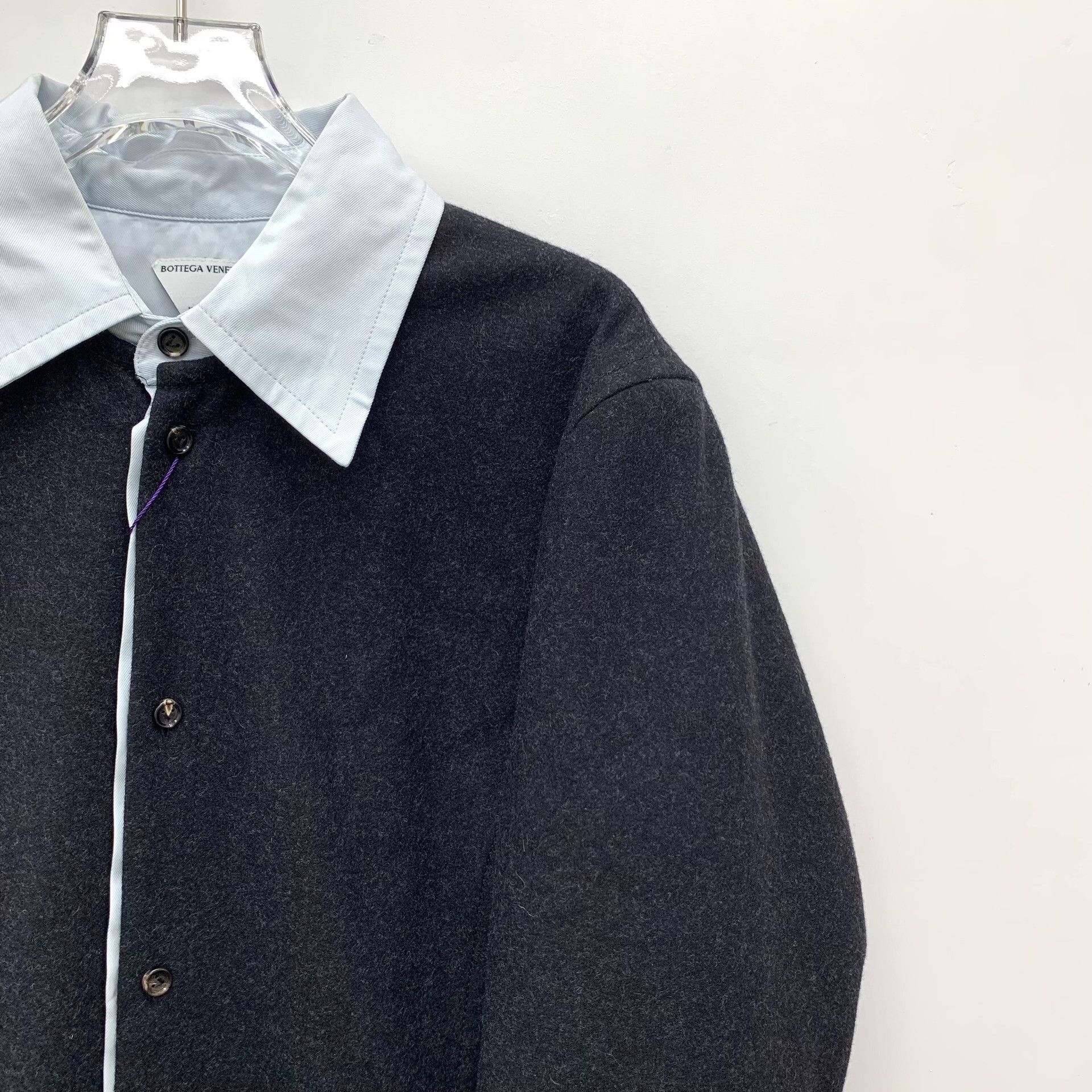 Bottega Veneta Bottega Veneta Black Lapel Wool Coat Size US XS / EU 42 / 0 - 3 Thumbnail