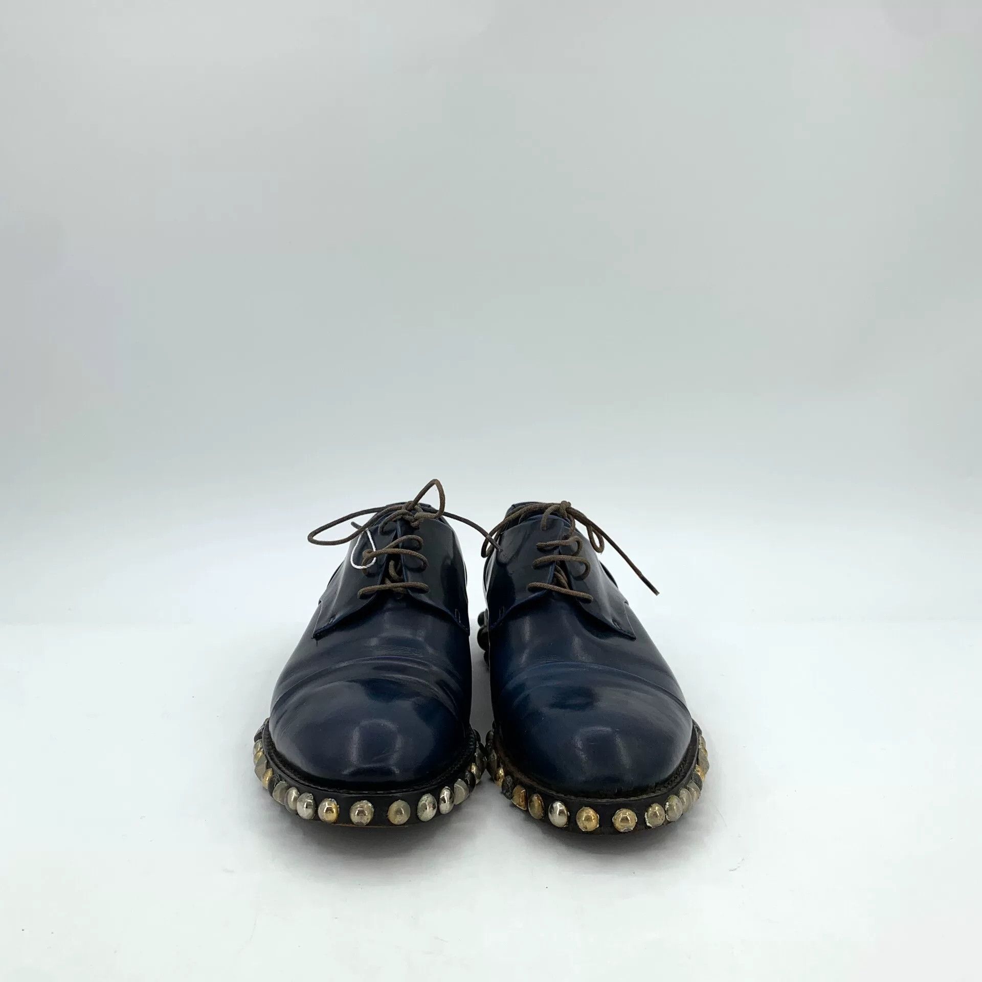 Louis Vuitton Louis Vuitton Black Rivet Lace-Up Leather Shoes Size US 6 / IT 36 - 3 Thumbnail