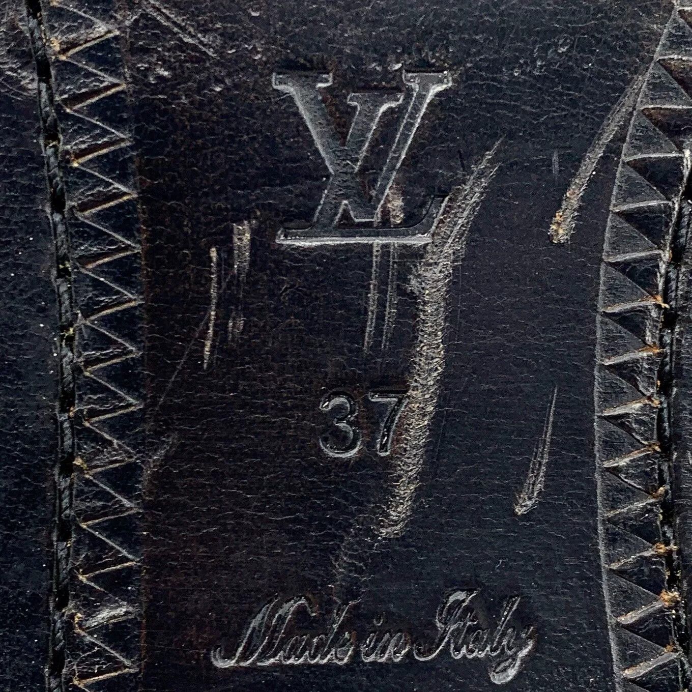 Louis Vuitton Louis Vuitton Black Rivet Lace-Up Leather Shoes Size US 6 / IT 36 - 6 Thumbnail