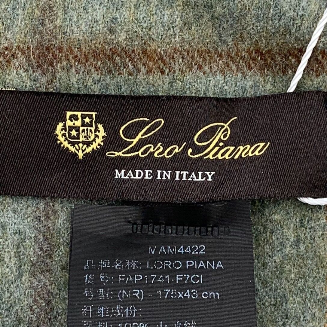 Loro Piana Loro Piana Green Plaid Cashmere Scarf Size ONE SIZE - 7 Thumbnail