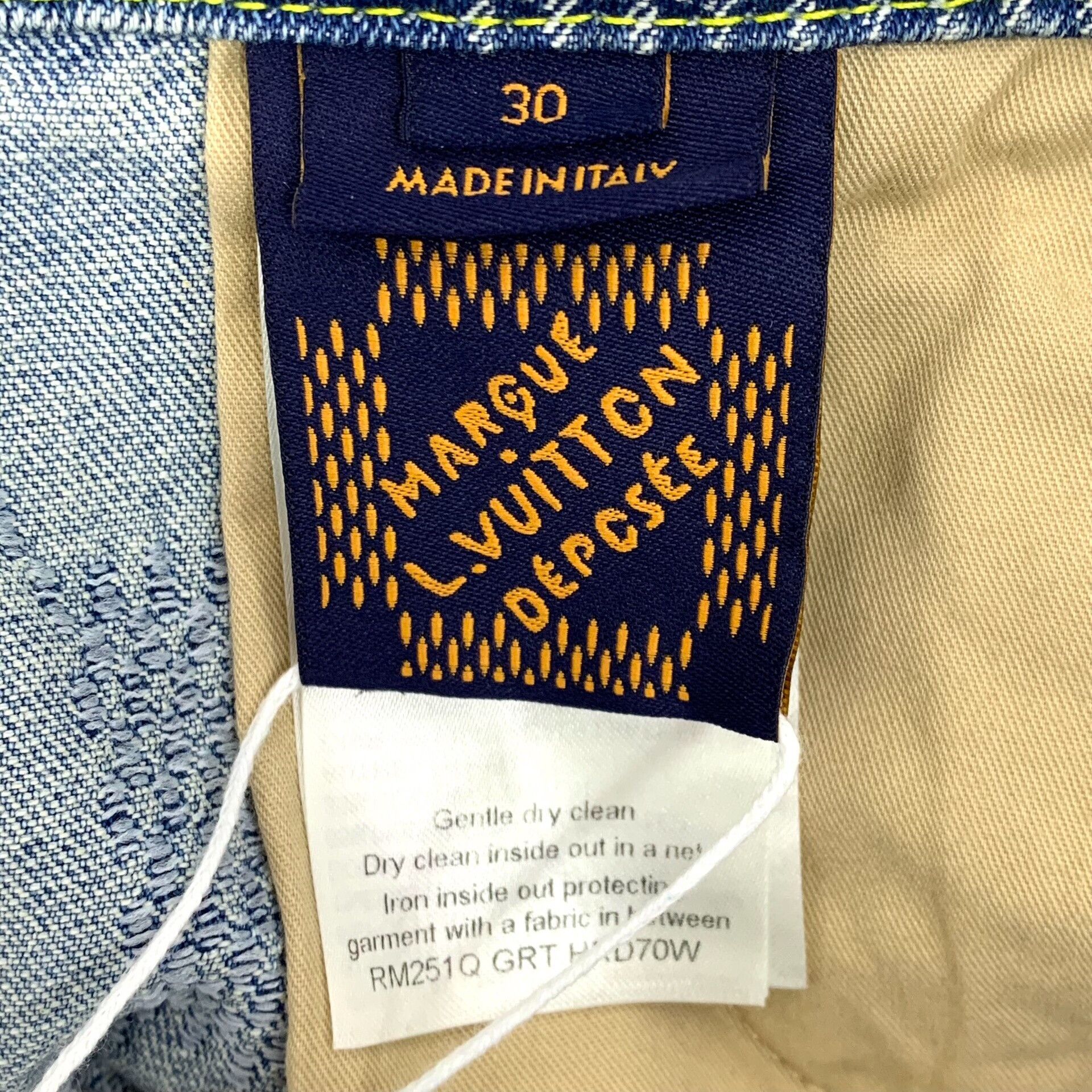 Louis Vuitton Louis Vuitton 25 Light Blue Washed Damier Jeans Size US 30 / EU 46 - 8 Thumbnail