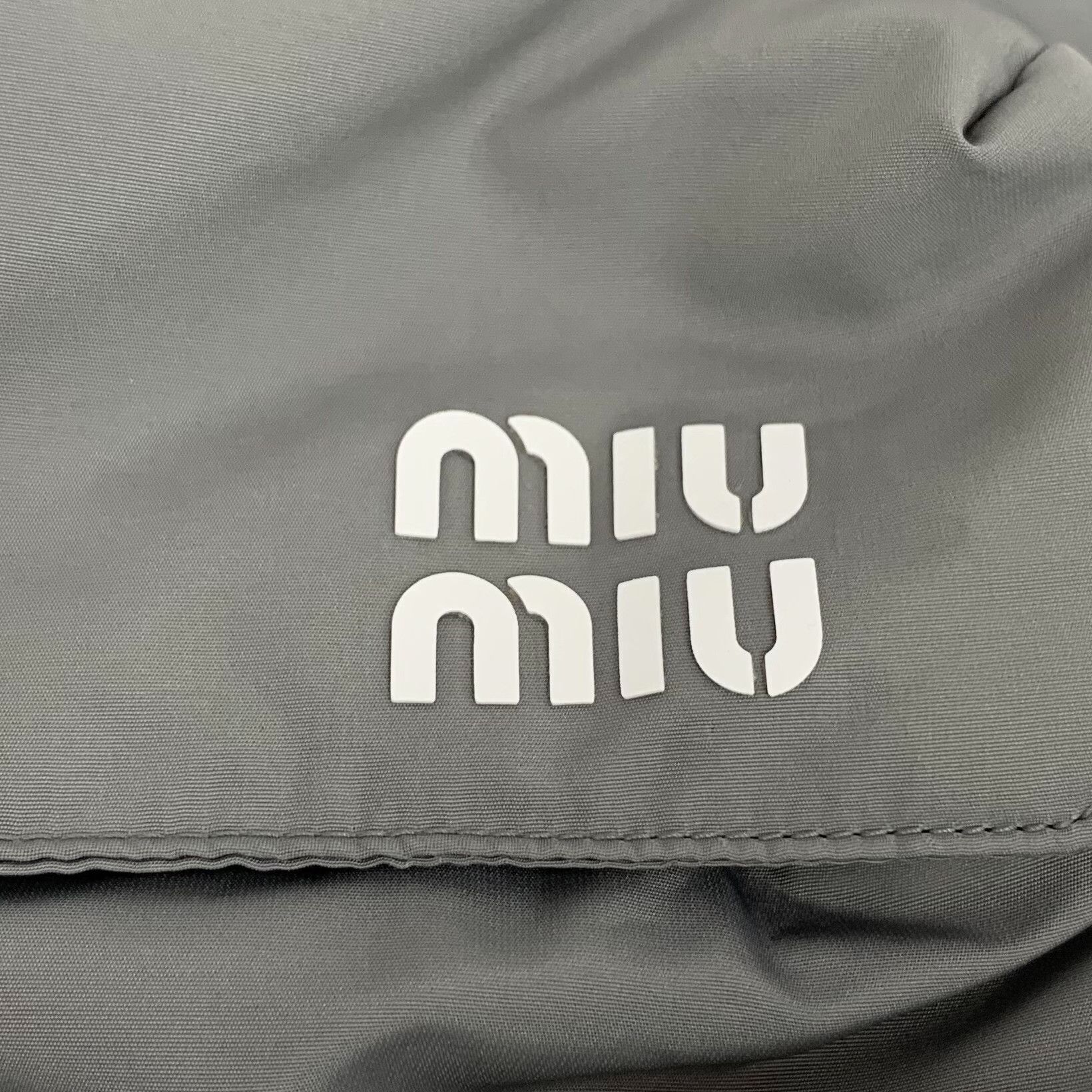 Miu Miu Miu Miu 2023 Gray Logo Hooded Jacket Size M / US 6-8 / IT 42-44 - 5 Thumbnail