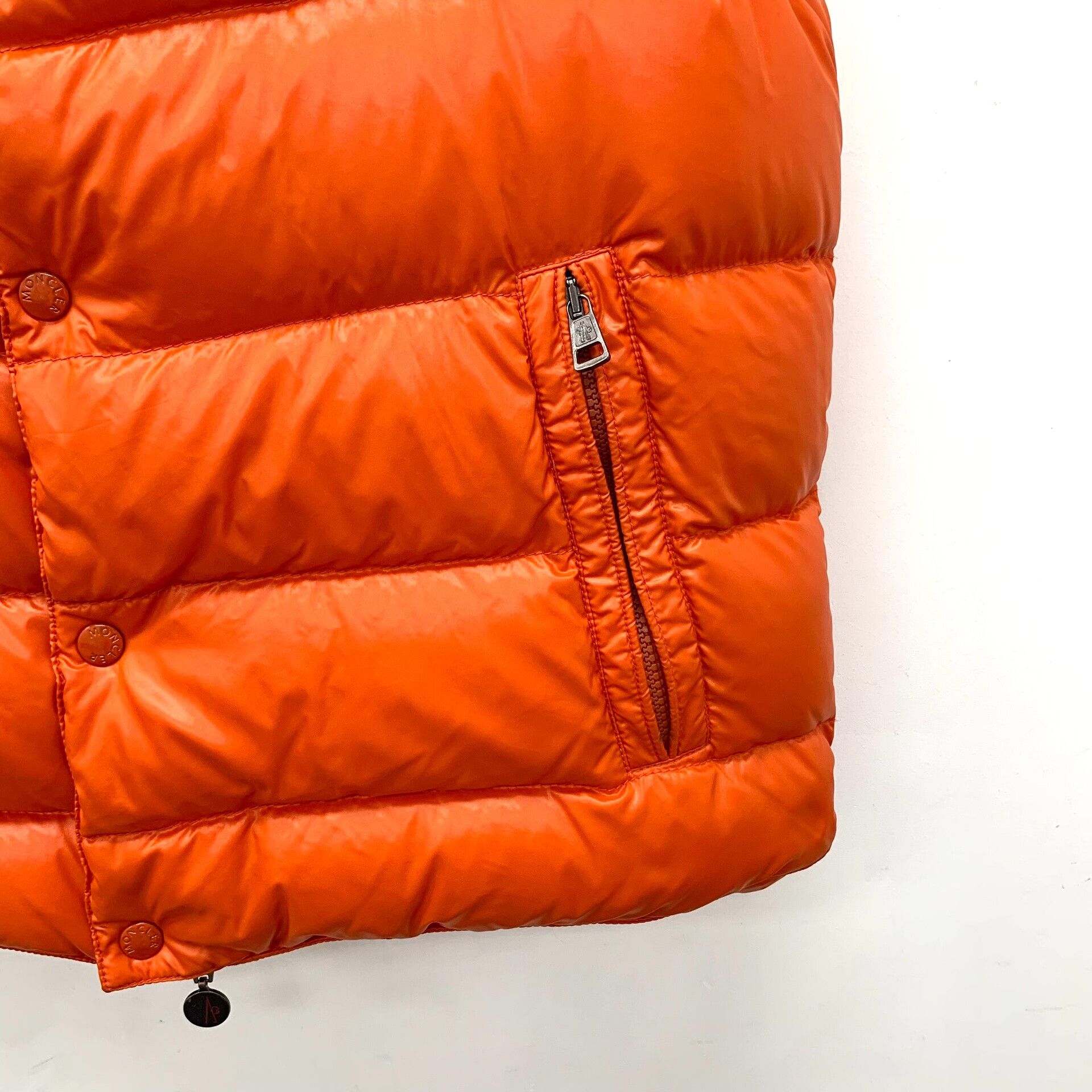 Moncler Moncler Tib Series Orange Logo Sleeveless Down Vest Size US M / EU 48-50 / 2 - 4 Thumbnail