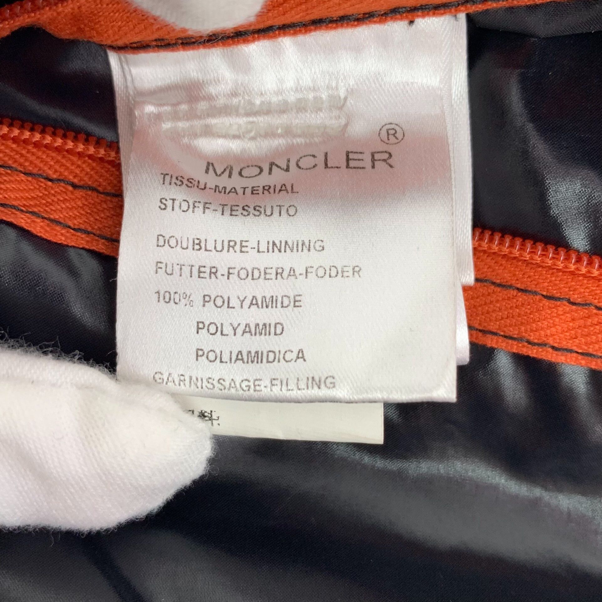Moncler Moncler Tib Series Orange Logo Sleeveless Down Vest Size US M / EU 48-50 / 2 - 8 Thumbnail