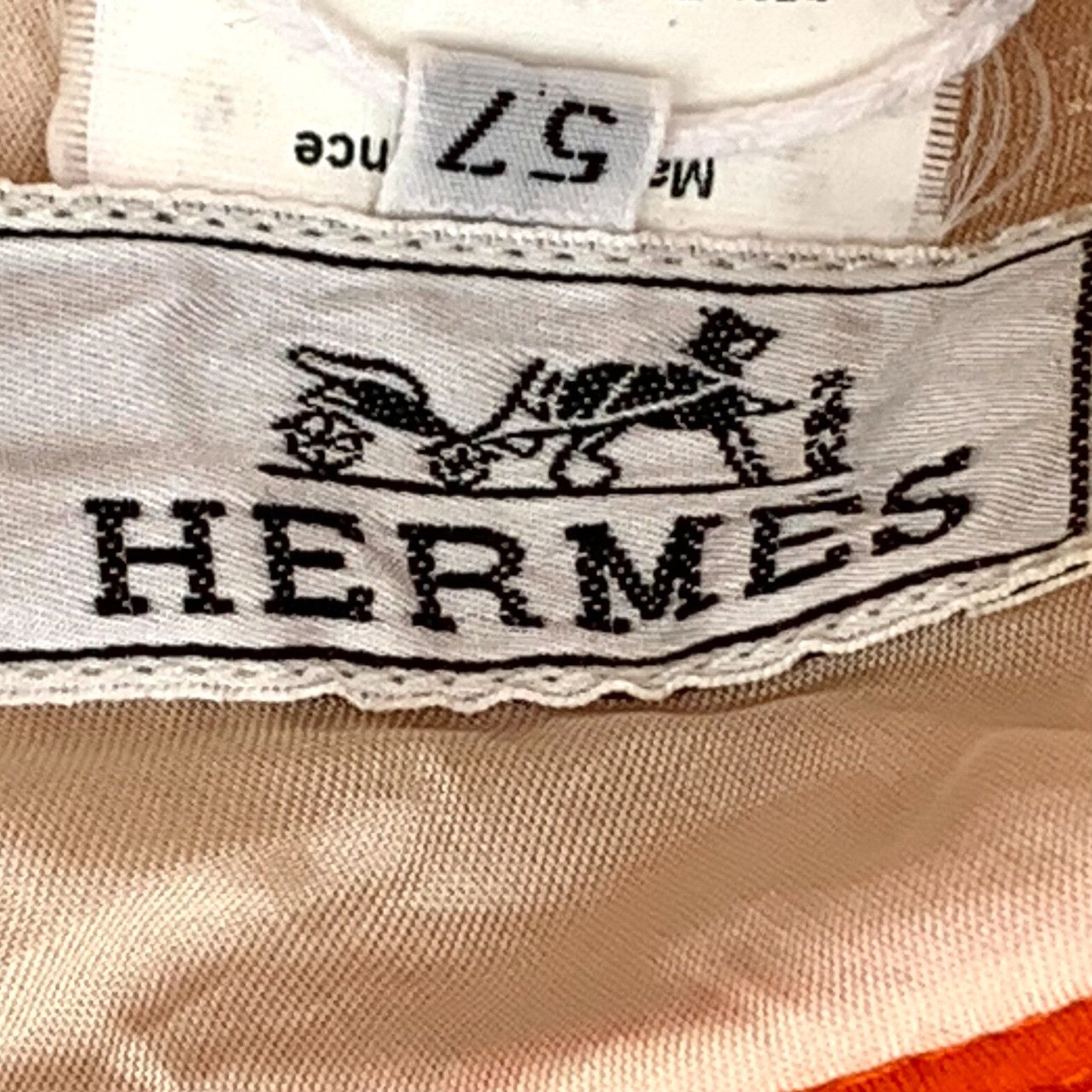 Hermes Hermes Orange Casual Bucket Hat Size ONE SIZE - 7 Thumbnail