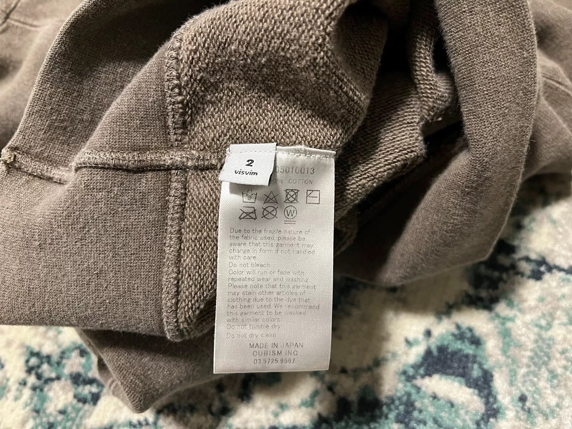 Visvim visvim 17AW Jumbo Crew Mud-Dyed Sweatshirt Size US M / EU 48-50 / 2 - 4 Thumbnail