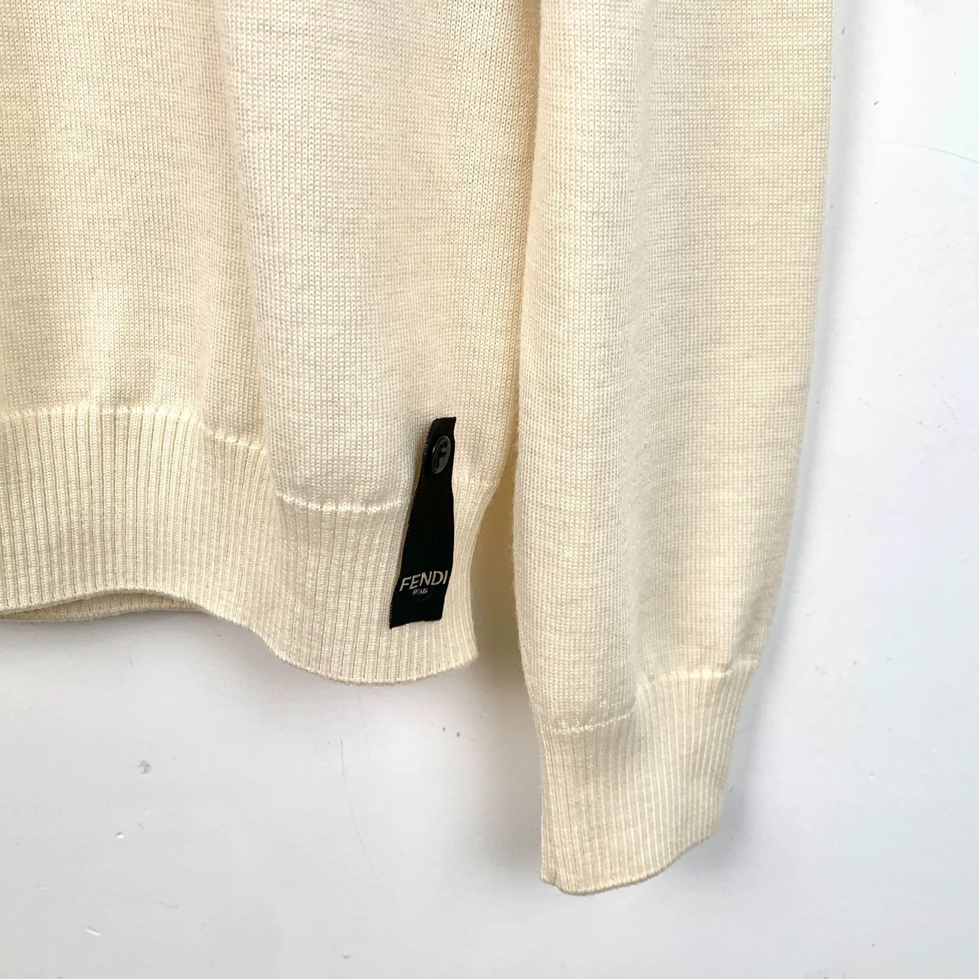 Fendi Fendi Logo Long-Sleeve Knit Sweater Size US M / EU 48-50 / 2 - 4 Thumbnail