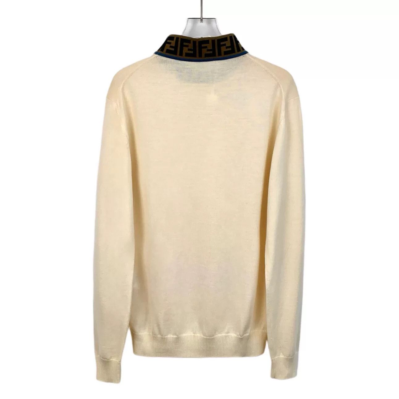Fendi Fendi Logo Long-Sleeve Knit Sweater Size US M / EU 48-50 / 2 - 2 Thumbnail