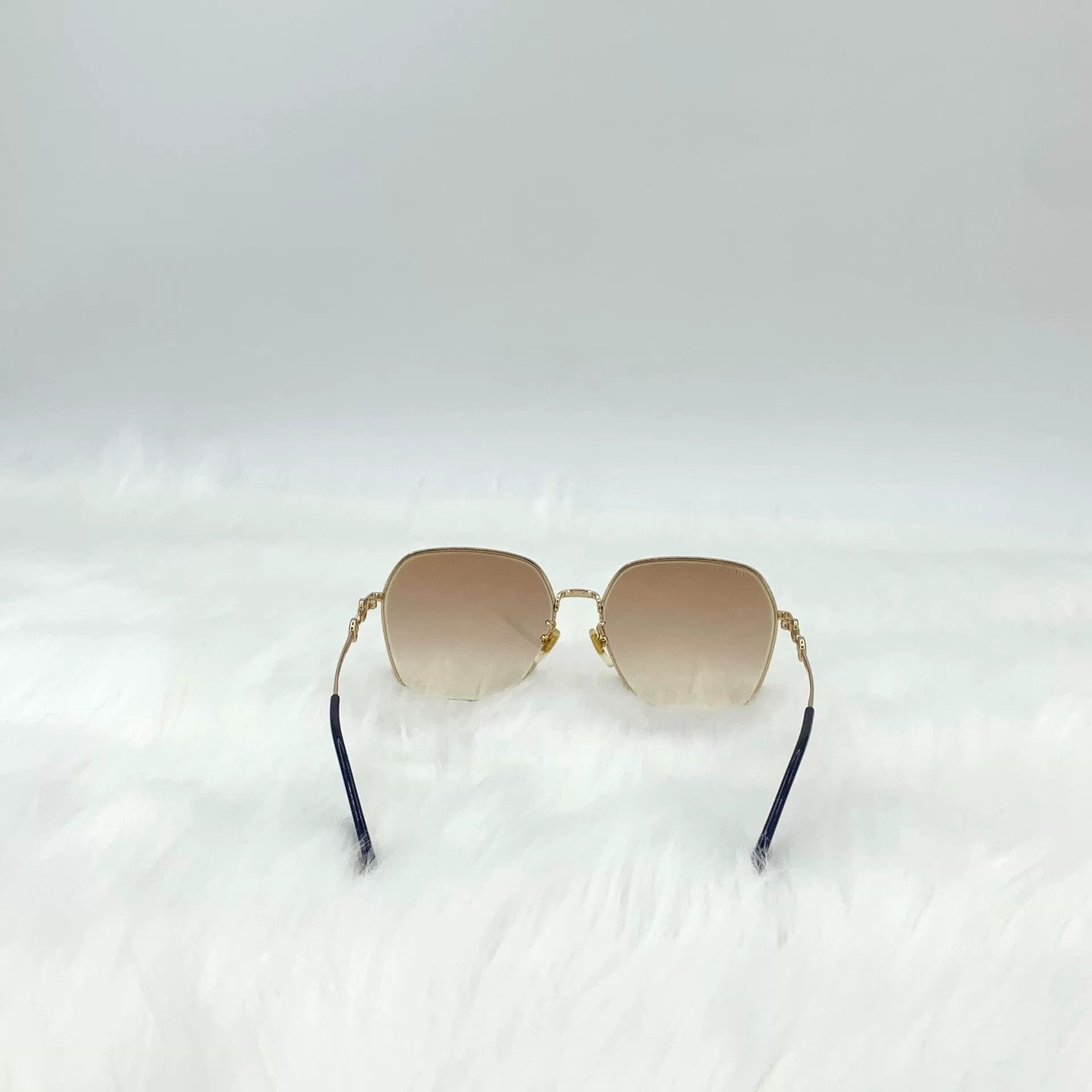 Gucci Gucci Gradient Brown Square Horsebit Sunglasses Size ONE SIZE - 4 Thumbnail