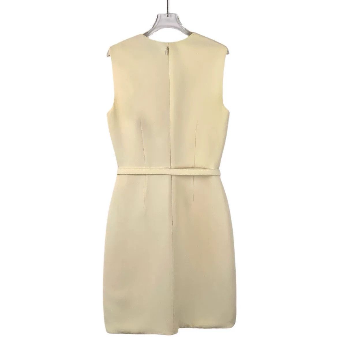 Fendi Fendi Beige Belted Wool Sleeveless Dress Size S / US 4 / IT 40 - 2 Thumbnail