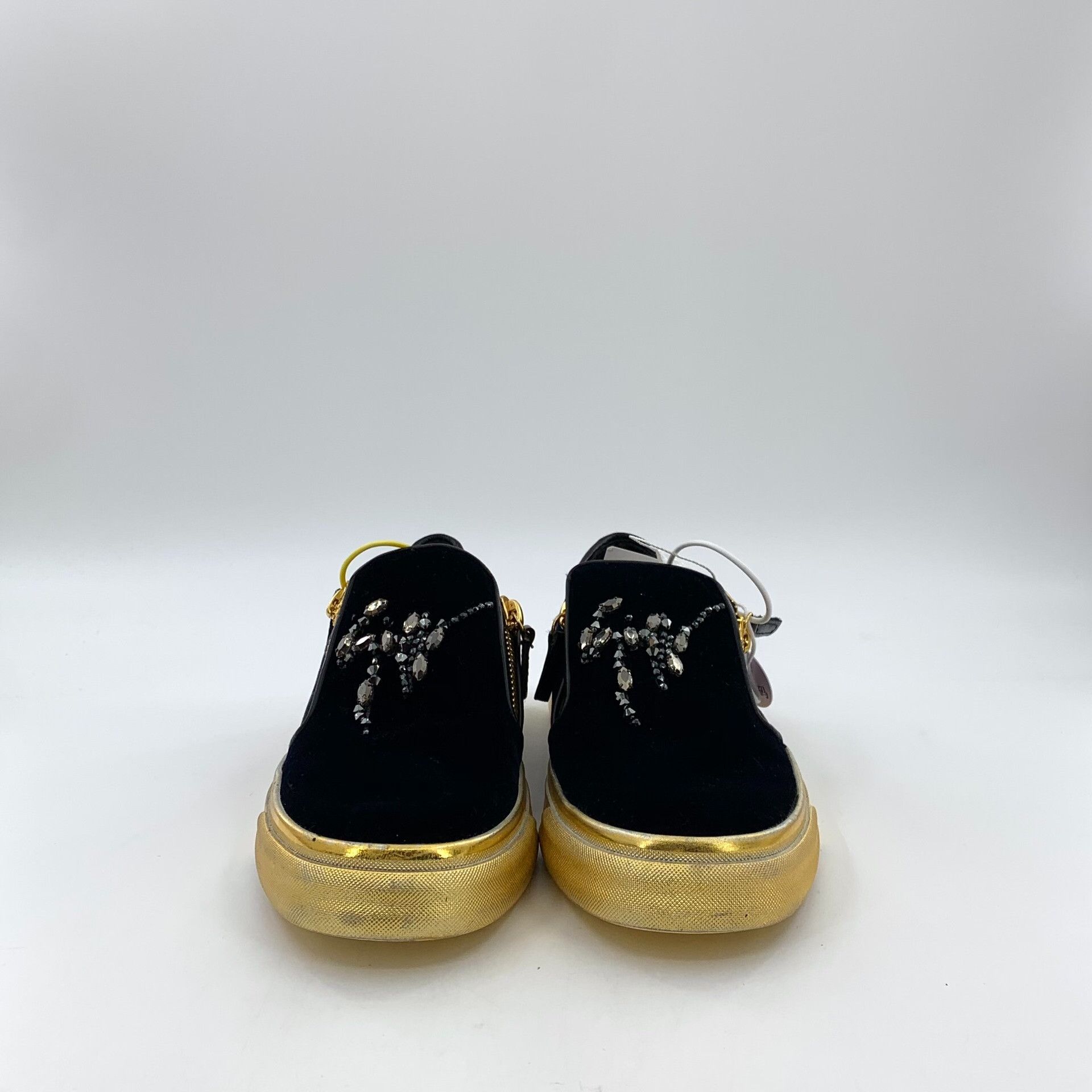 Giuseppe Zanotti Giuseppe Zanotti Crystal Letter Flat Sneakers Size US 6 / IT 36 - 3 Thumbnail