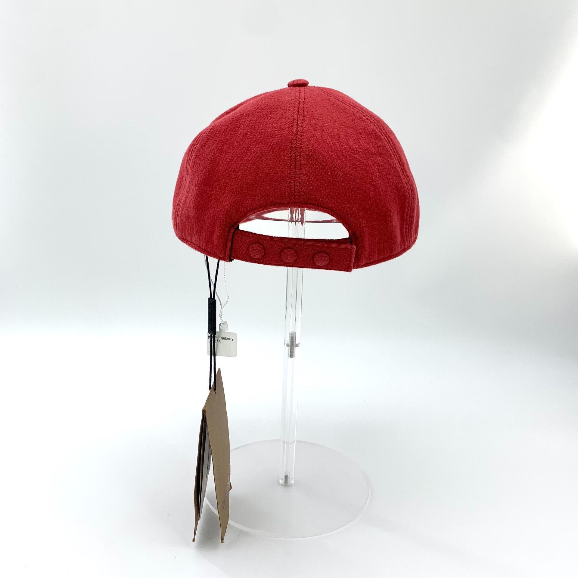 Burberry Burberry Red Tb Embroidered Cotton Cap Size ONE SIZE - 2 Thumbnail