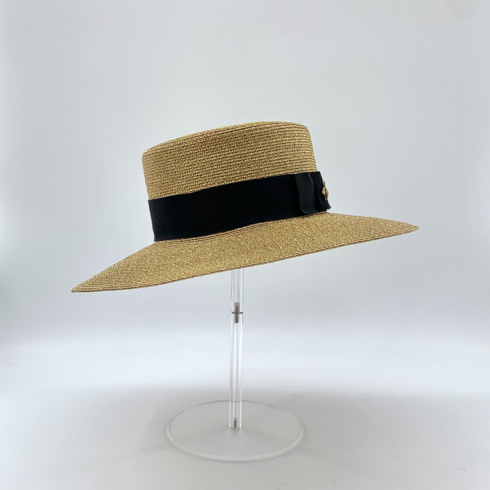 Gucci Gucci Gold Bee Woven Bucket Hat Size ONE SIZE - 3 Thumbnail