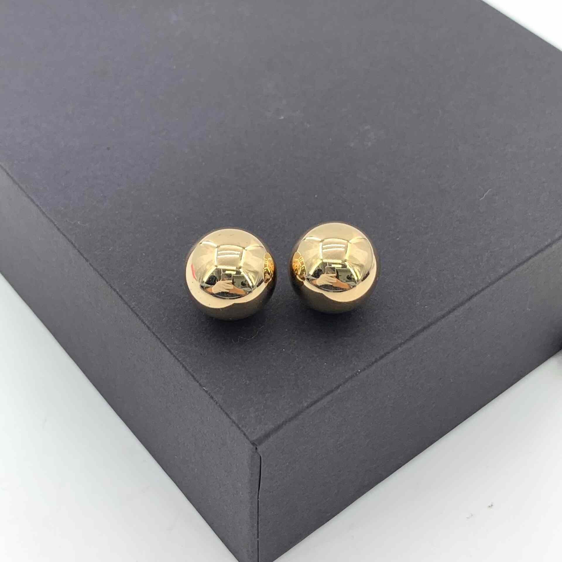 Dior Dior Gold Double Ball Earrings Size ONE SIZE - 5 Thumbnail