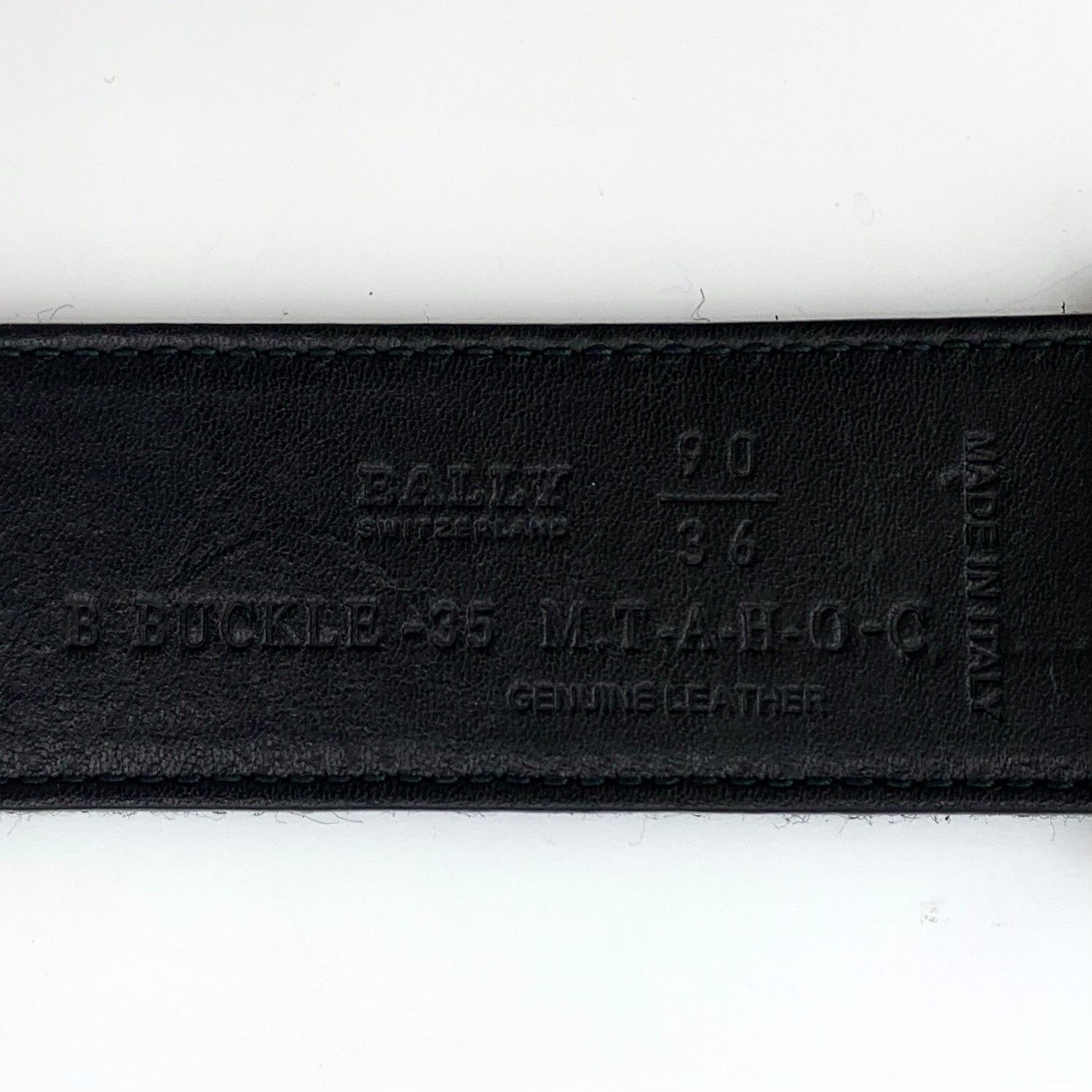 Bally Bally Black Striped Logo Smooth Buckle Belt Size ONE SIZE - 7 Thumbnail