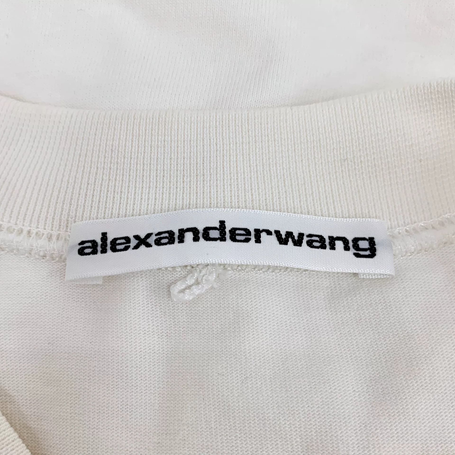 Alexander Wang Alexander Wang Letter Chain Cotton T-Shirt Size S / US 4 / IT 40 - 5 Thumbnail