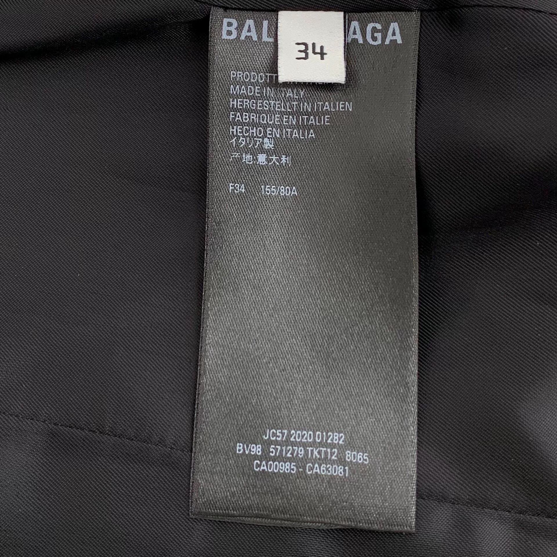 Balenciaga Balenciaga Wool Double-Breasted Blazer Size XXS / US 00 / IT 34 - 6 Thumbnail