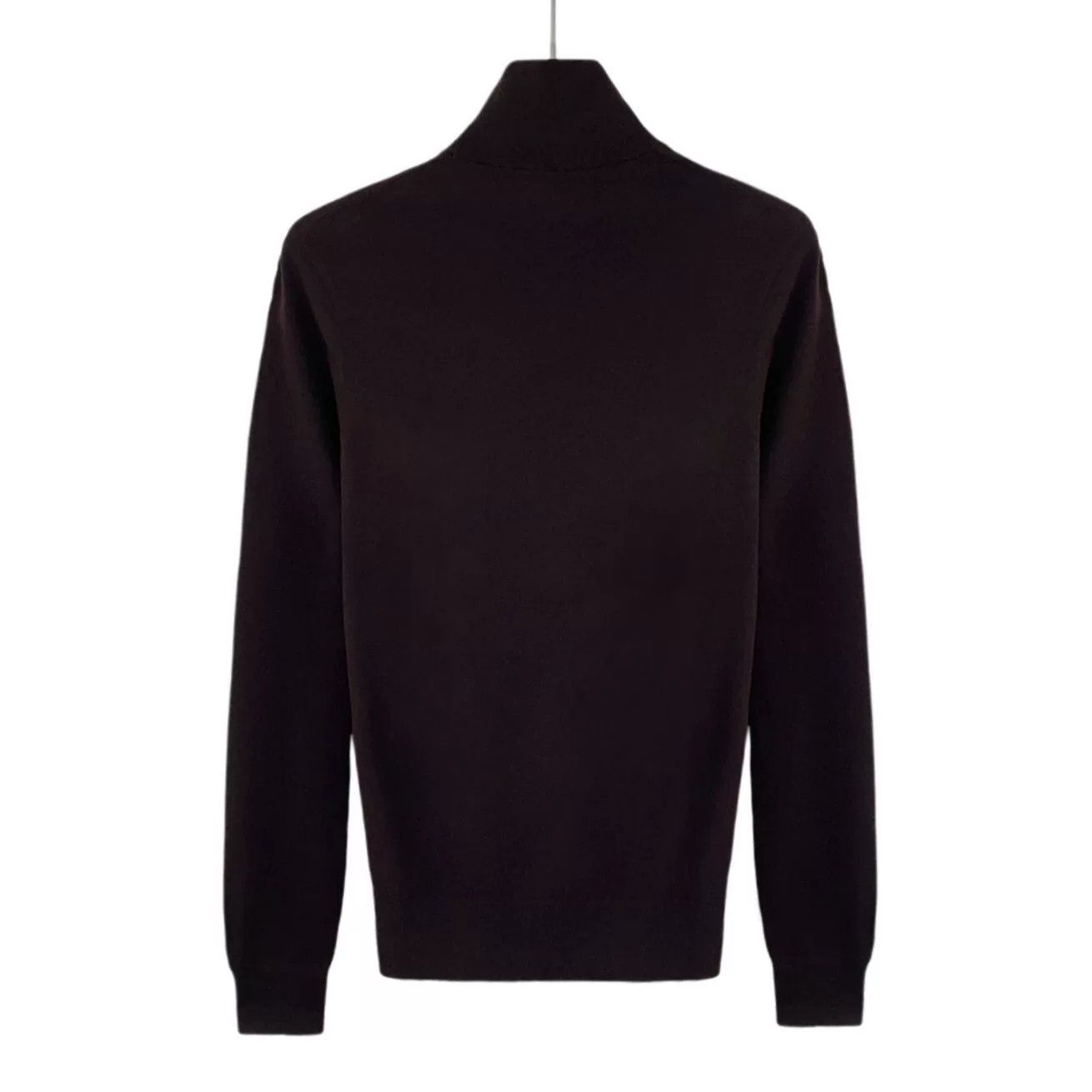Bottega Veneta Bottega Veneta Brown Long-Sleeve Knit Sweater S Size S / US 4 / IT 40 - 2 Thumbnail
