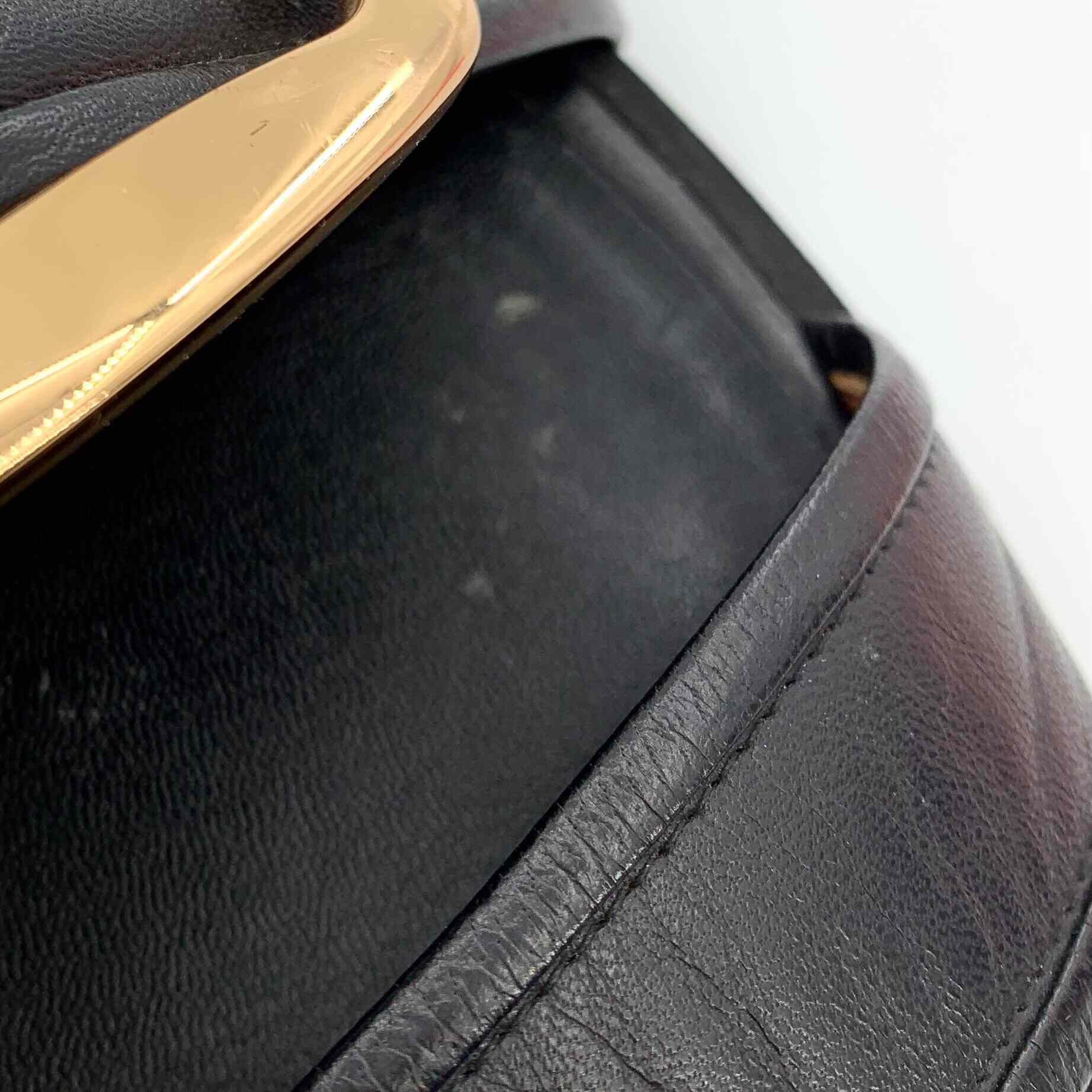 Givenchy Givenchy Black Leather Square Buckle Flat Sandals Size US 6 / IT 36 - 8 Thumbnail