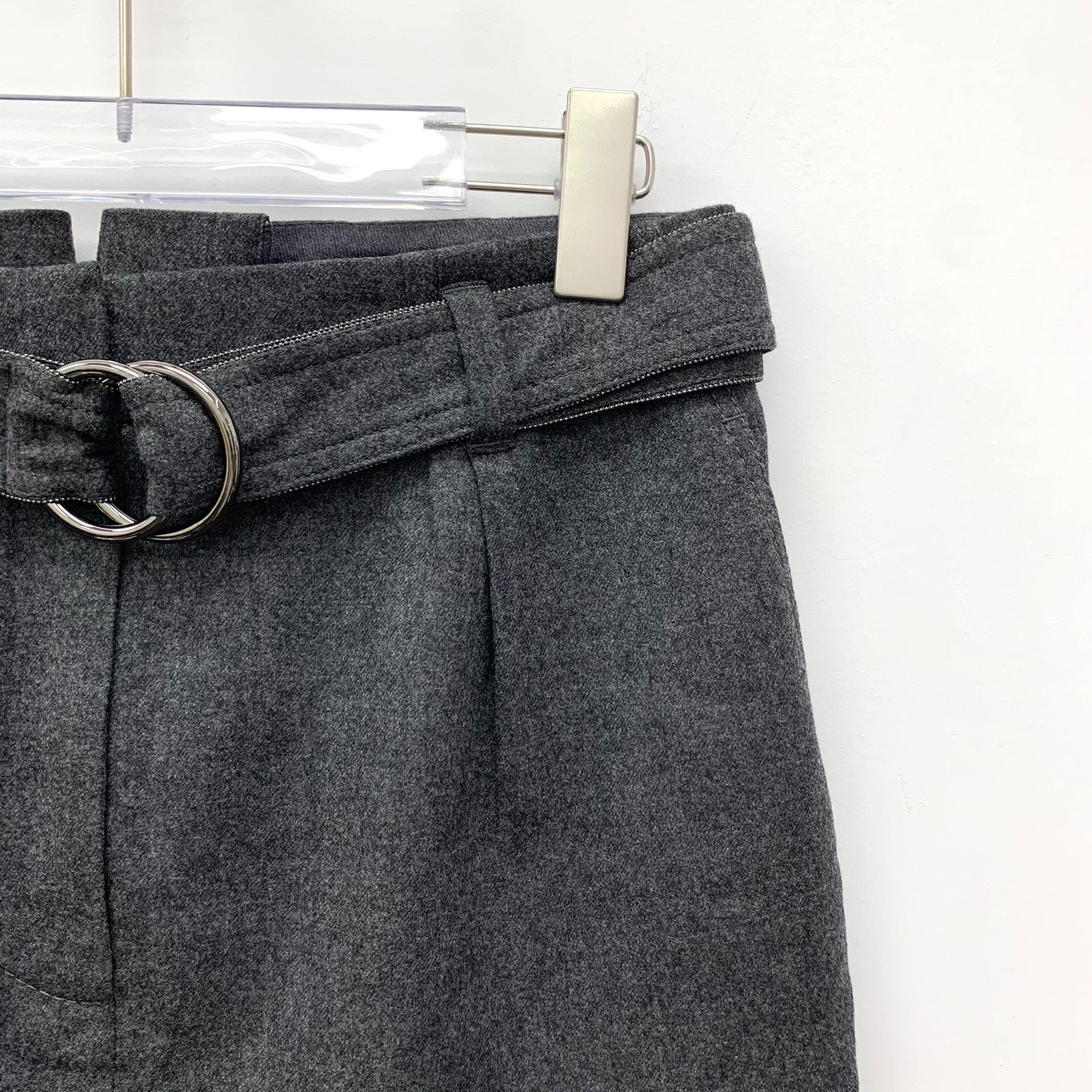 Brunello Cucinelli Brunello Cucinelli Wool Beaded Belt Skirt Size 38" / US 16 / IT 52 - 3 Thumbnail