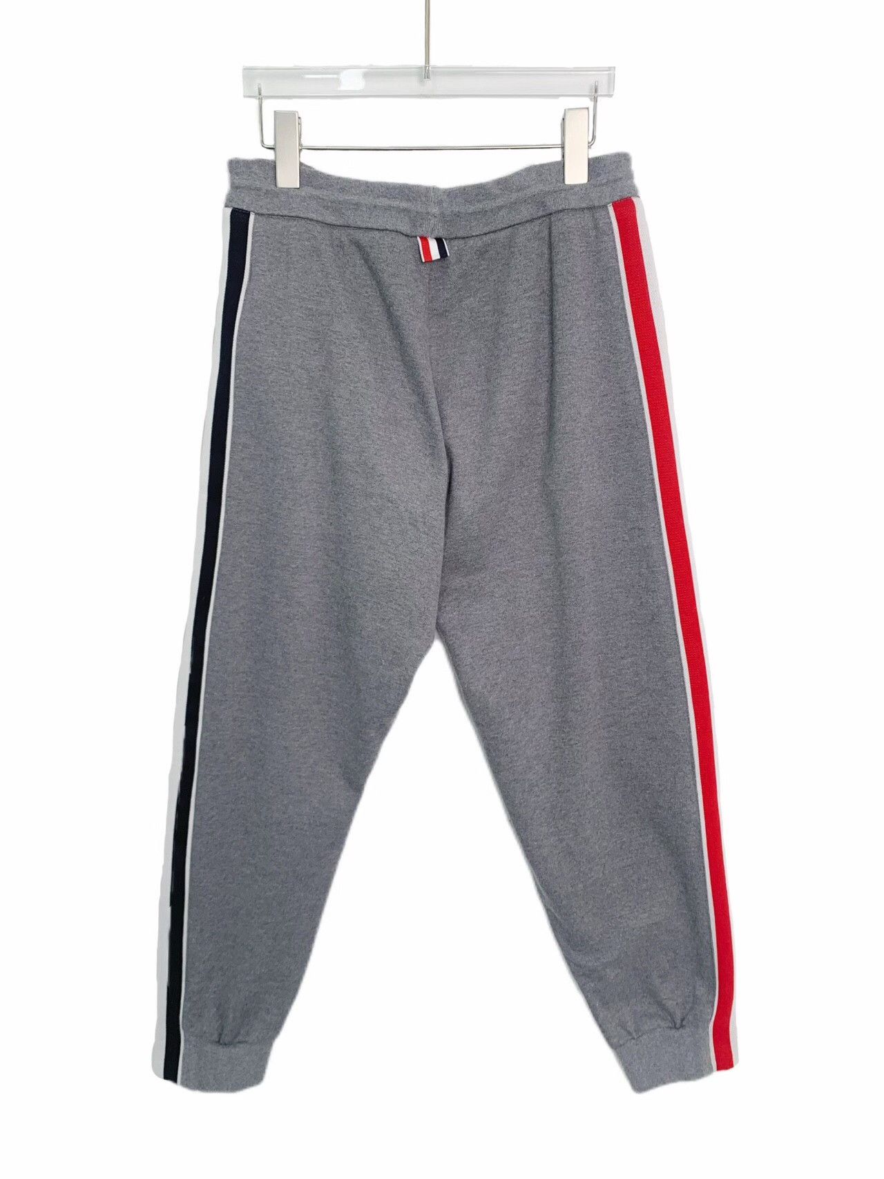 Thom Browne Thom Browne Side Stripe Cotton Jogger Pants Size US 26 / EU 42 - 2 Thumbnail