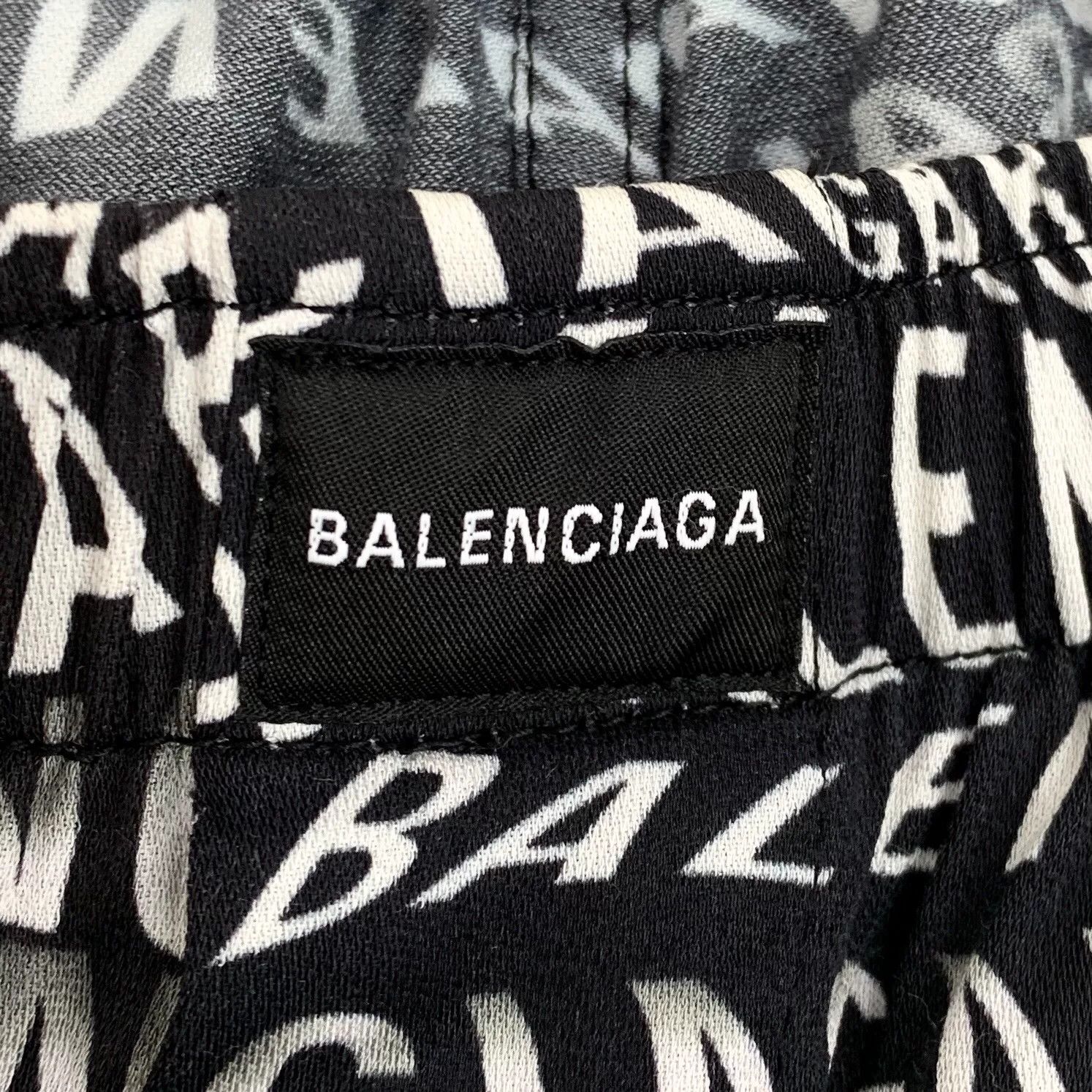 Balenciaga Balenciaga Logo Print Loose Straight Pants Size 38" / US 16 / IT 52 - 5 Thumbnail
