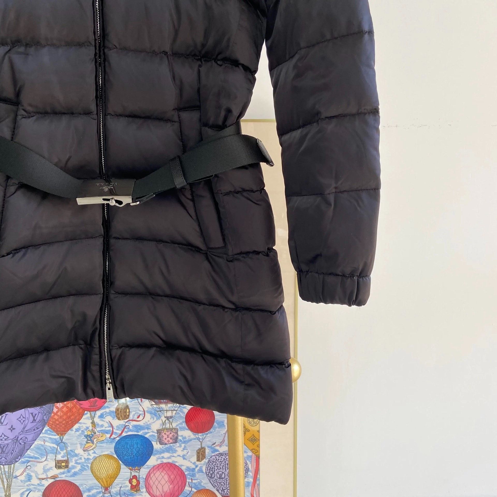 Prada Prada Black Fur Collar Down Jacket Size S / US 4 / IT 40 - 5 Thumbnail