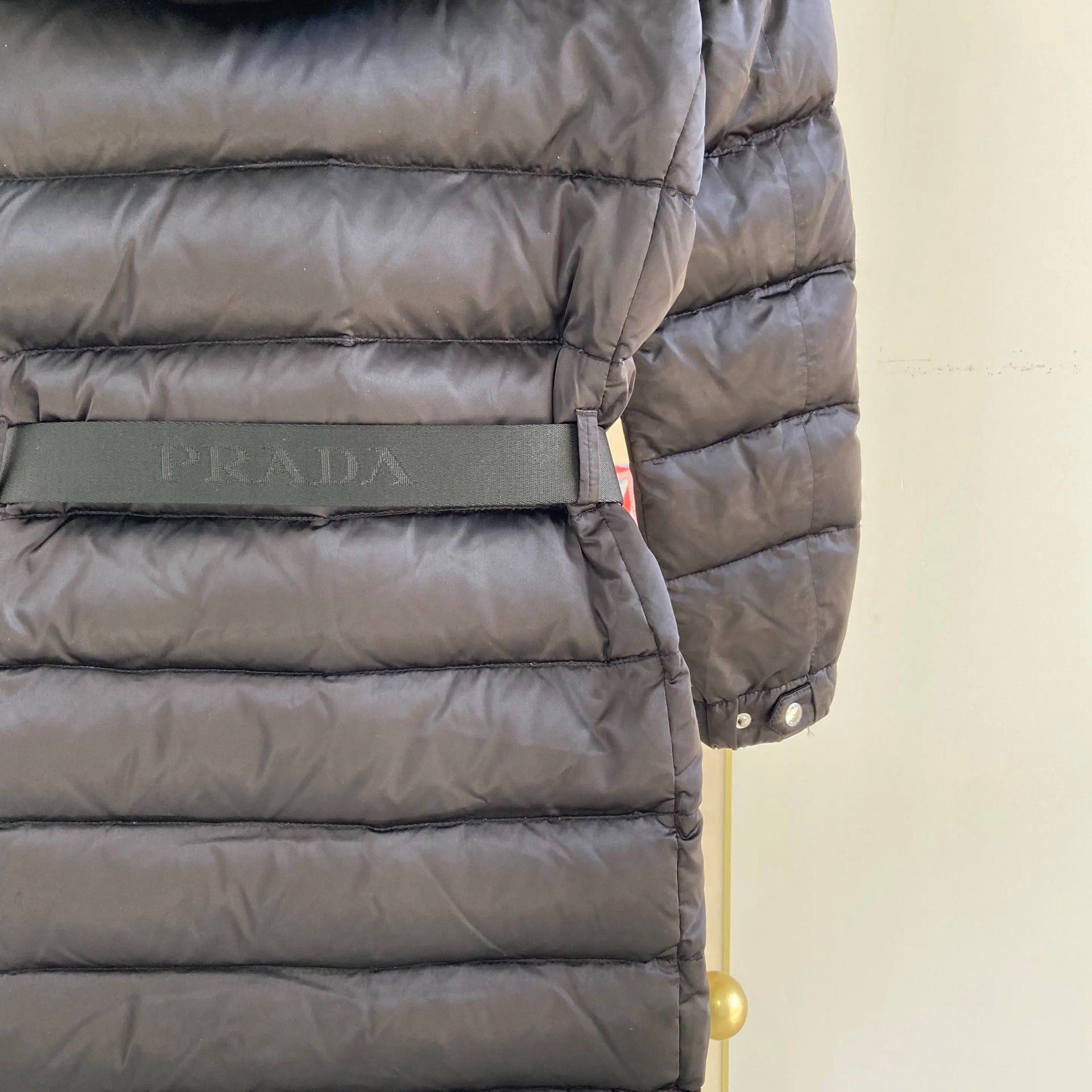 Prada Prada Black Fur Collar Down Jacket Size S / US 4 / IT 40 - 6 Thumbnail