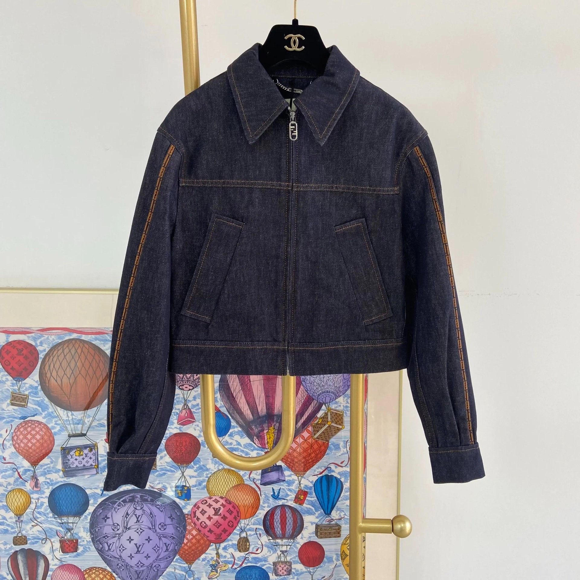 Fendi Fendi Dark Blue Denim Jacket Size XS / US 0-2 / IT 36-38 - 2 Thumbnail