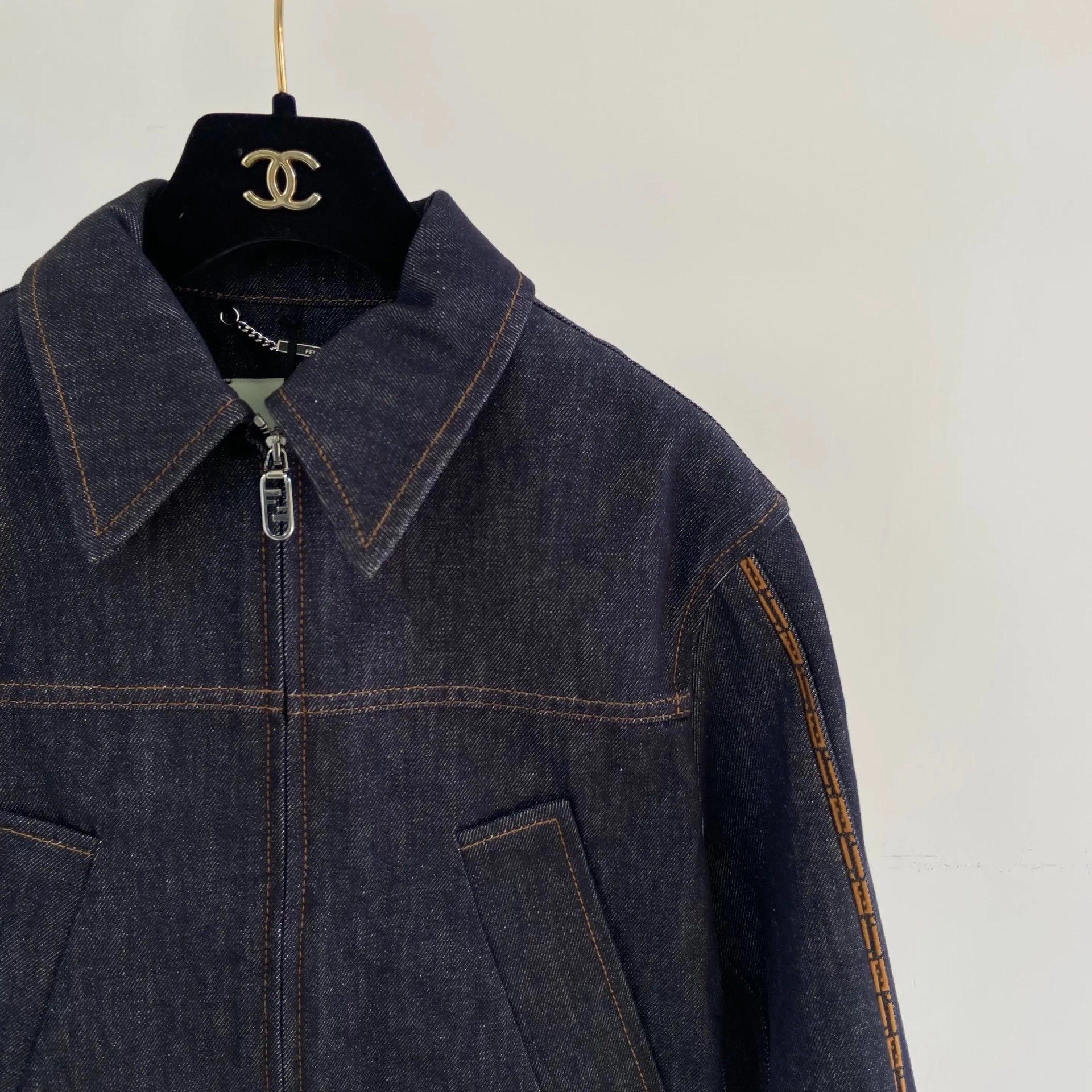 Fendi Fendi Dark Blue Denim Jacket Size XS / US 0-2 / IT 36-38 - 4 Thumbnail