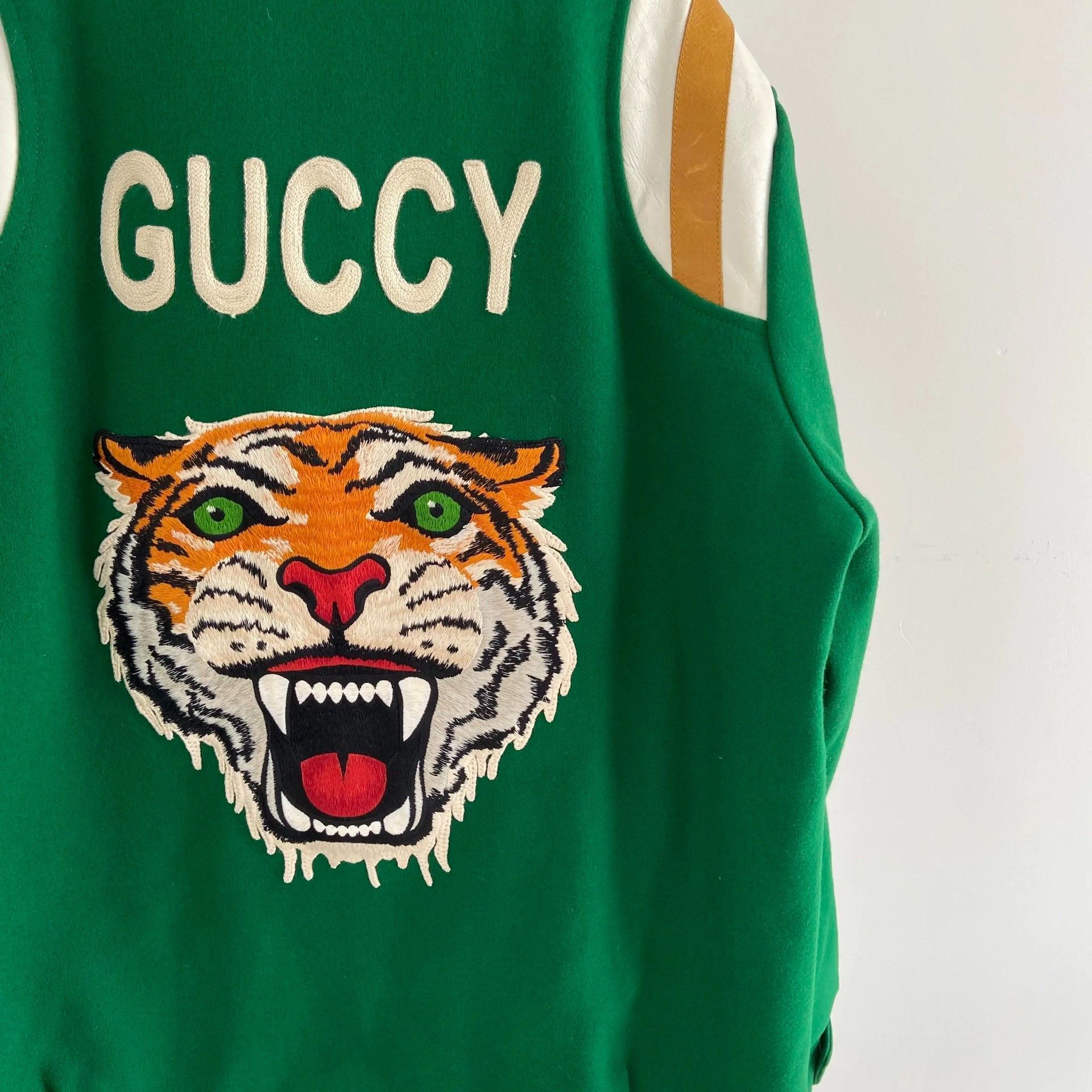 Gucci Gucci Tiger Head Green Coat Size US M / EU 48-50 / 2 - 6 Thumbnail