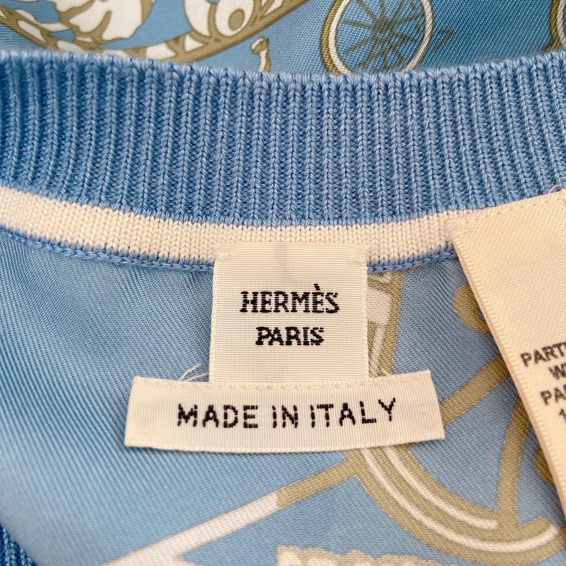 Hermes Hermes Blue Silk Shirt Size 34 Size XXS / US 00 / IT 34 - 7 Thumbnail