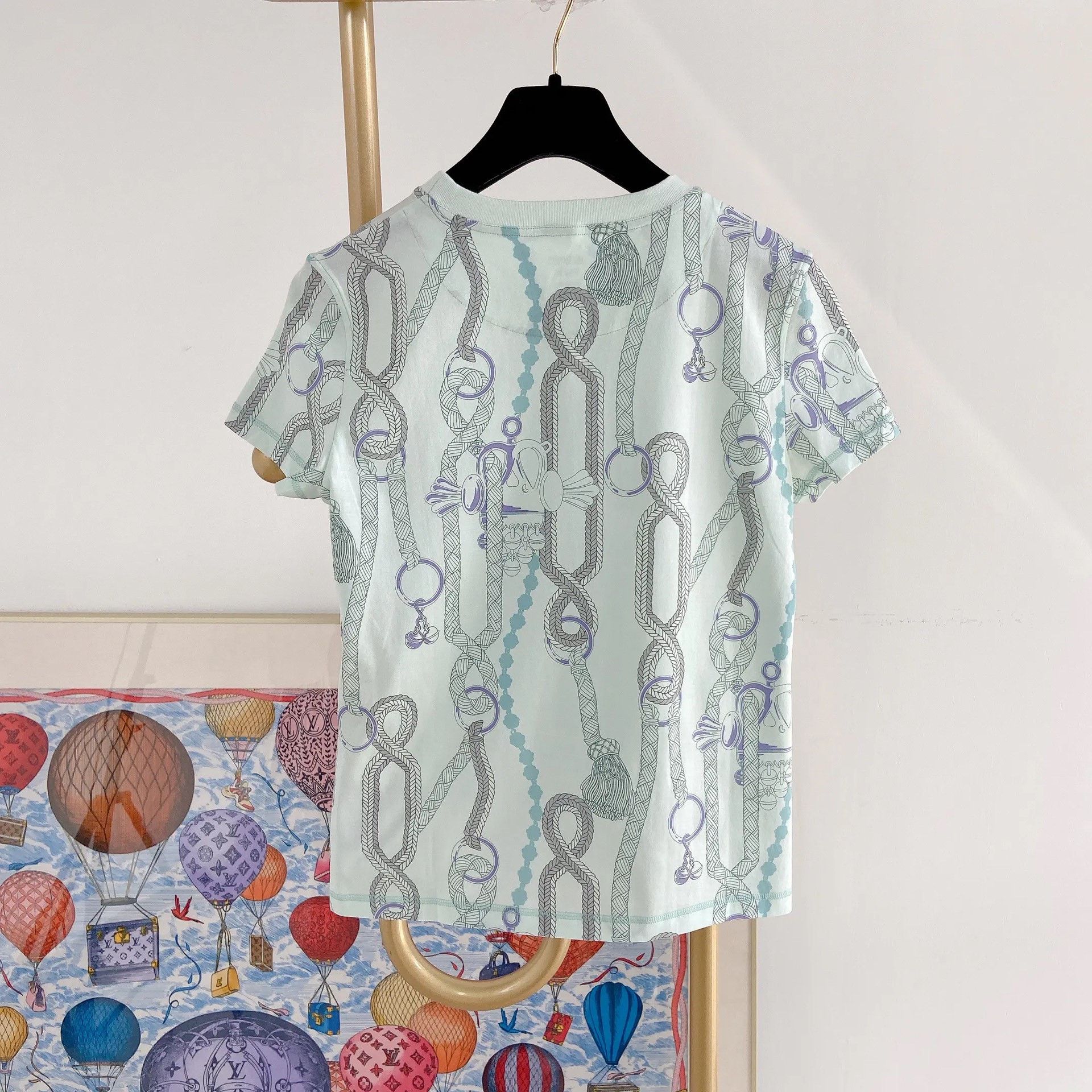 Hermes Hermes Printed T-Shirt Size 34 Size XXS / US 00 / IT 34 - 2 Thumbnail