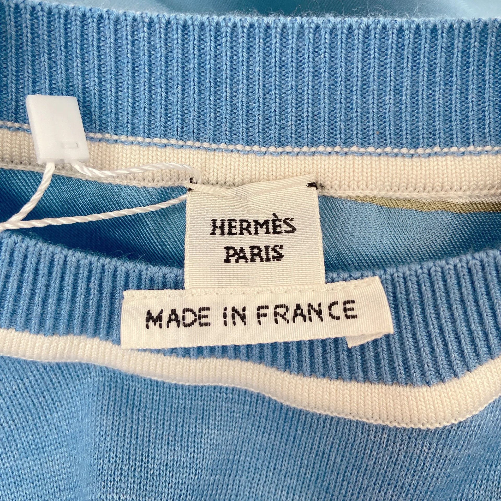 Hermes Hermes Silk Knit Panel T-shirt Size 36 Size XS / US 0-2 / IT 36-38 - 8 Thumbnail